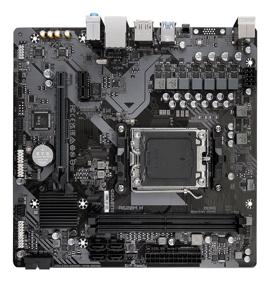 GIGABYTE A620M H carte mere AMD A620 Emplacement AM5 micro ATX