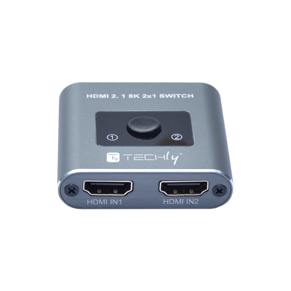 Techly IDATA HDMI-2128KT Commutateur HDMI 2.1 2x1 8K60Hz avec télécommande