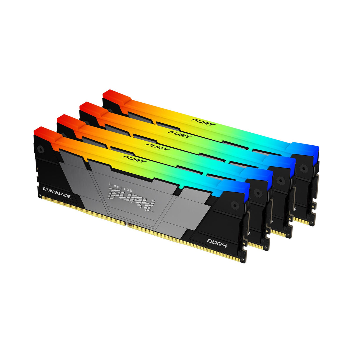 KINGSTON 128Go 3200MT/s DDR4 CL16 DIMM Kit of 4 FURY Renegade RGB