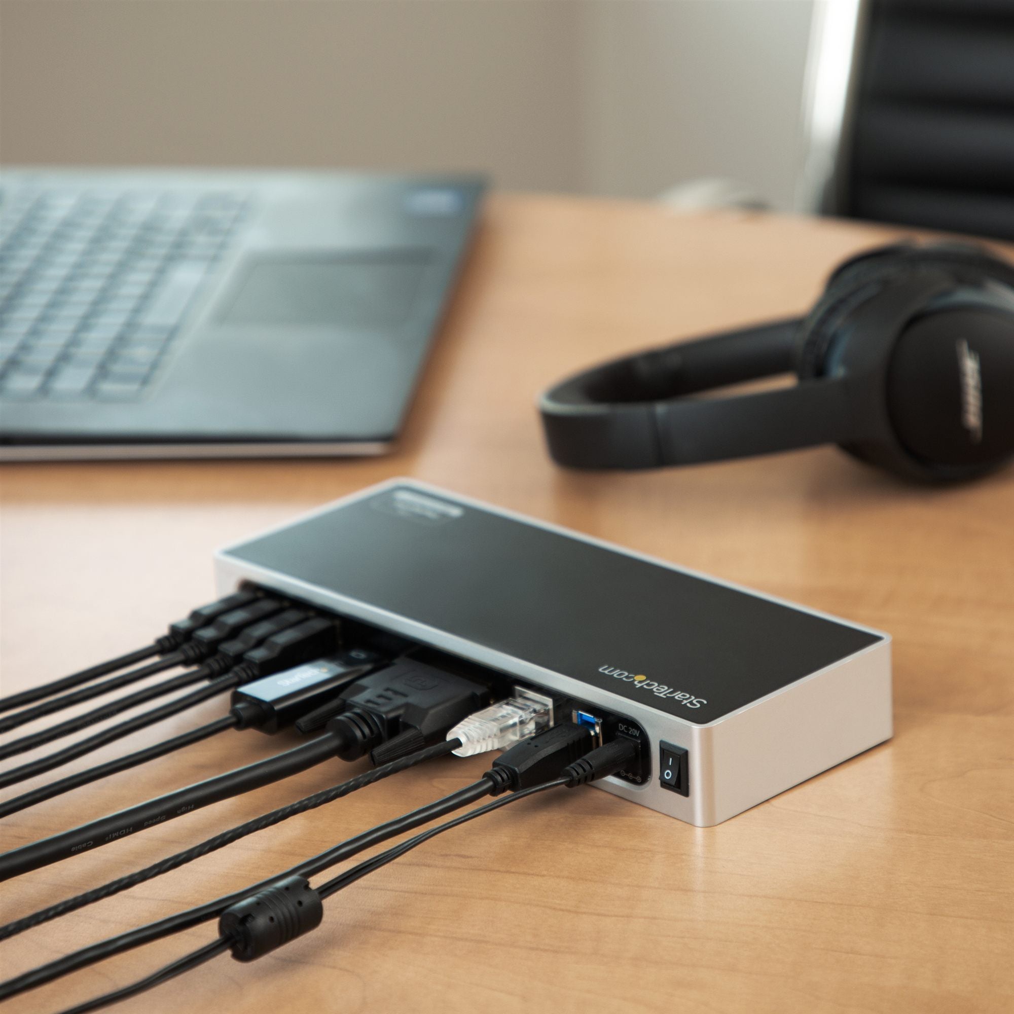 USB 3 Dual Monitor Dock HDMI DVI/VGA