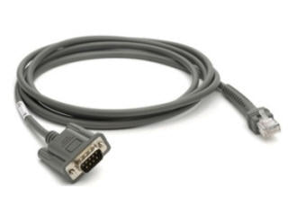 Zebra CBA-R08-S07ZBR câble Série Gris 2,1336 m RS232 DB9