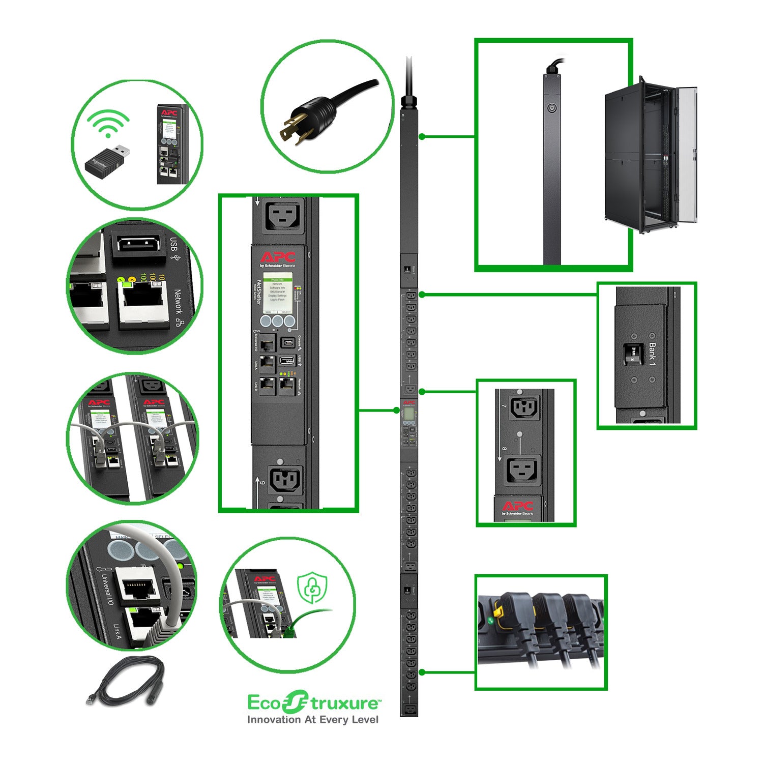 APC Rack PDU 9000 Switched ZeroU 30A