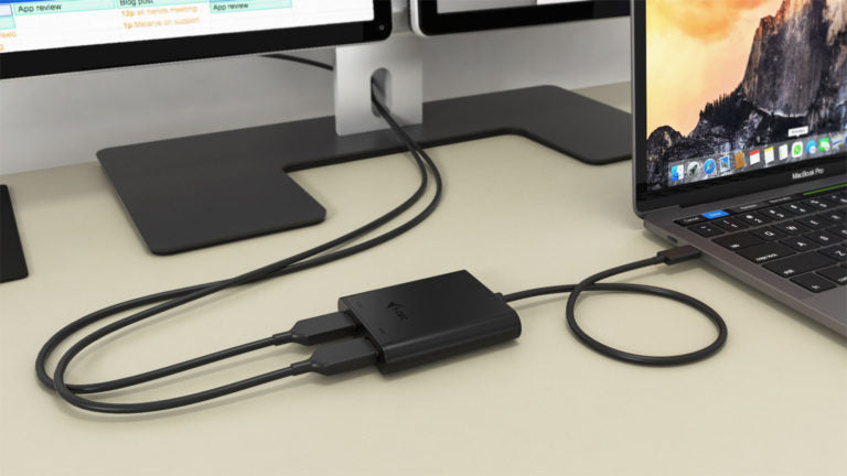 I-TEC USB C to Dual HDMI Port VideoAdapter 2xHDMI Port 4K Ultra HD compatible with Thunderbolt 3