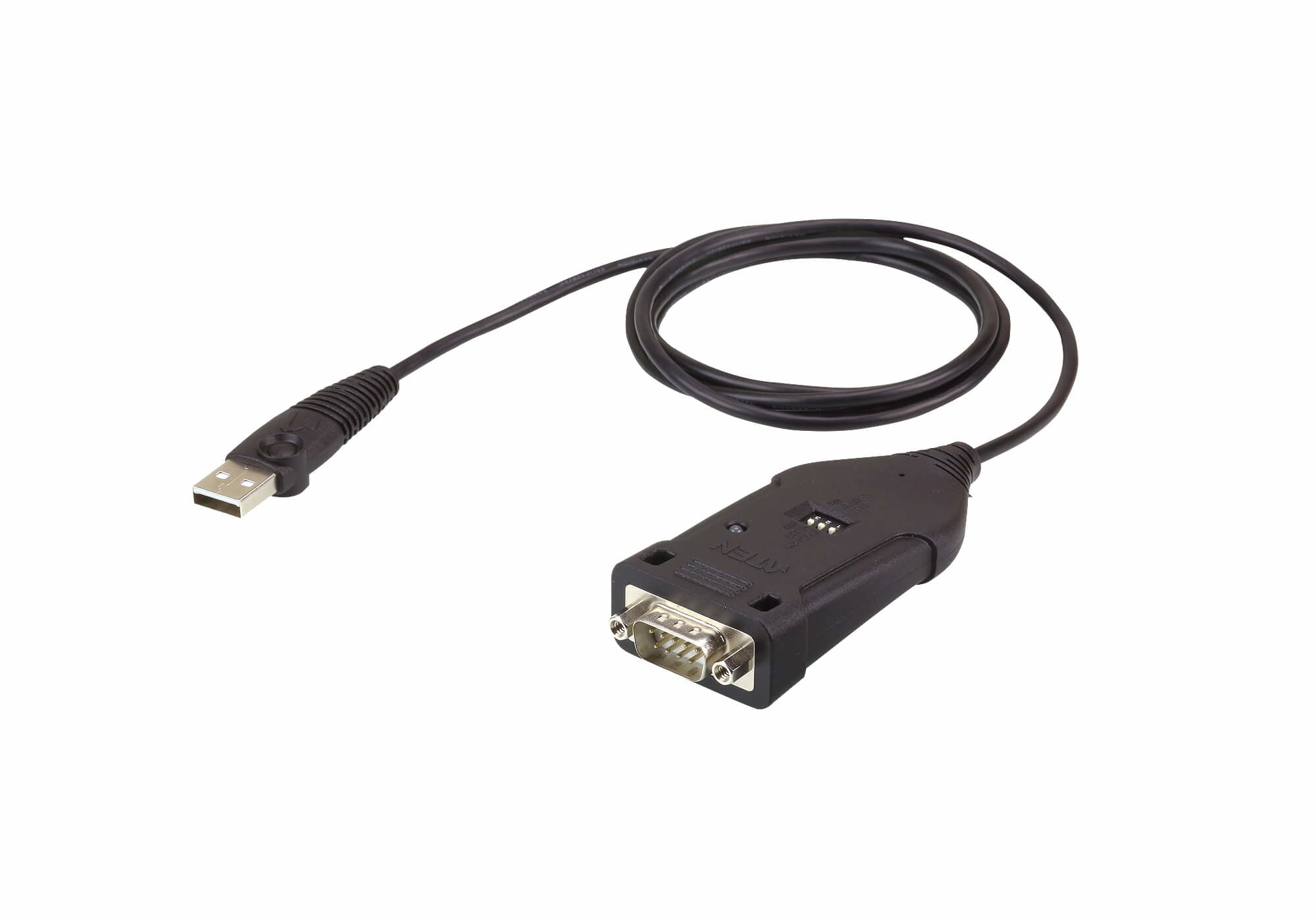 ATEN UC485 câble Série Noir 1,2 m USB Type-A DB-9