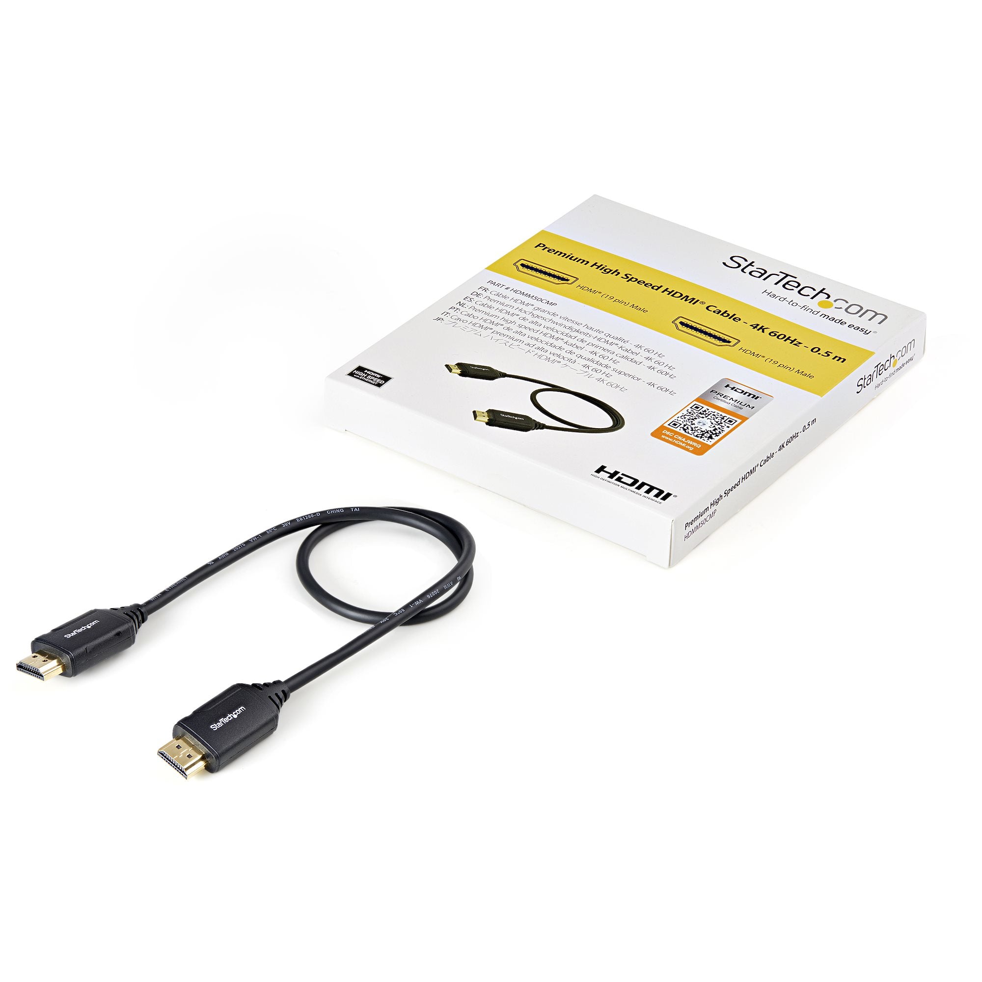 HDMI Cable Premium 2.0 - 0.5m - 4K 60Hz