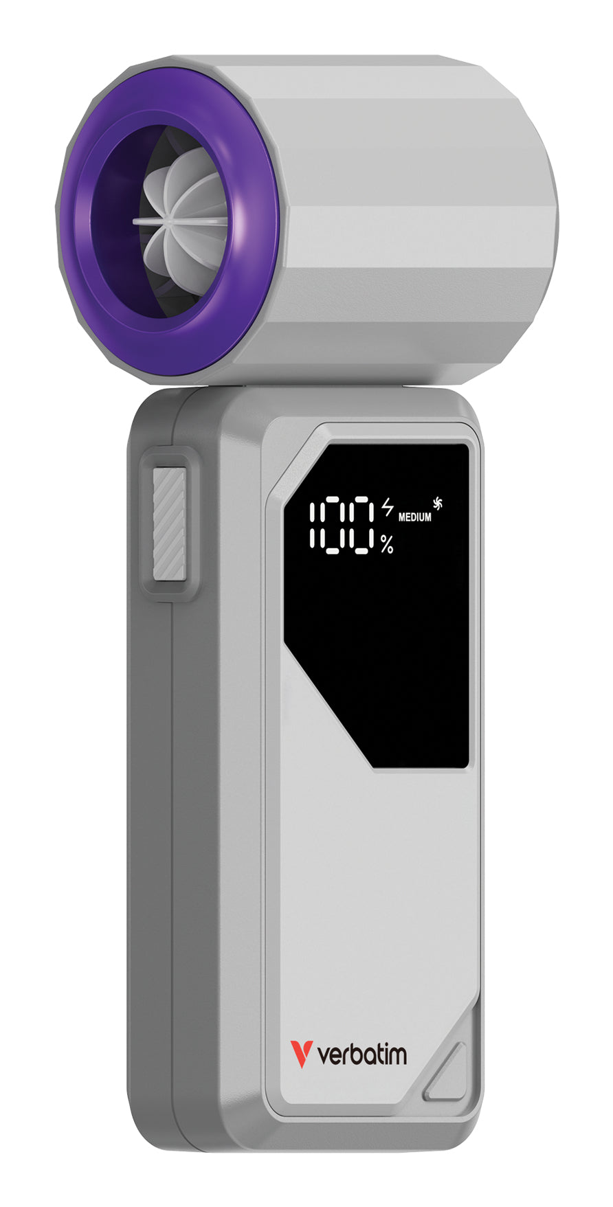 CooleneGo AirJet Handheld Fan Grey/Purpl