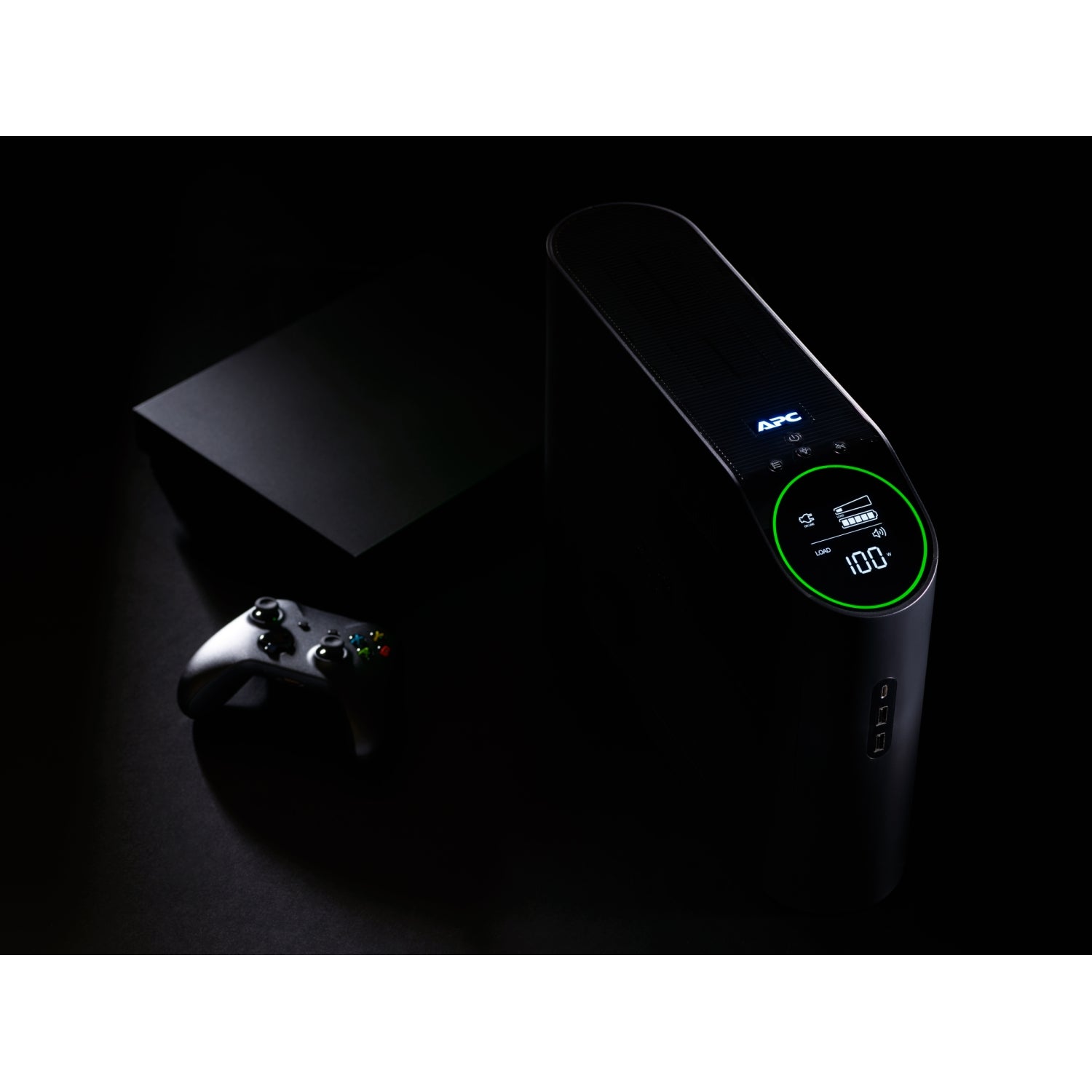 APC Back-UPS Pro UPS tower RGB lights AC 230V 1320Watt 2200VA 1-phase output connectors 6 Black midnight