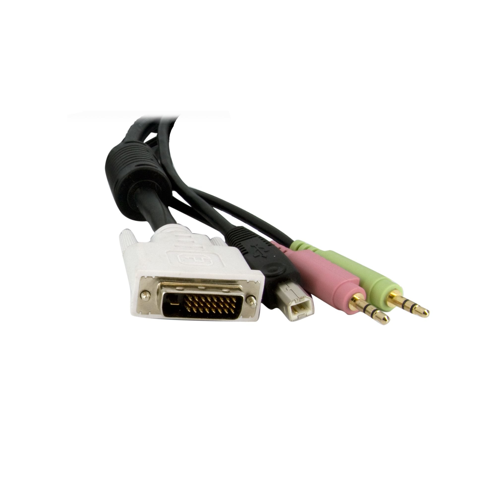 4-in-1 USB DVI KVM Switch Cable w/Audio