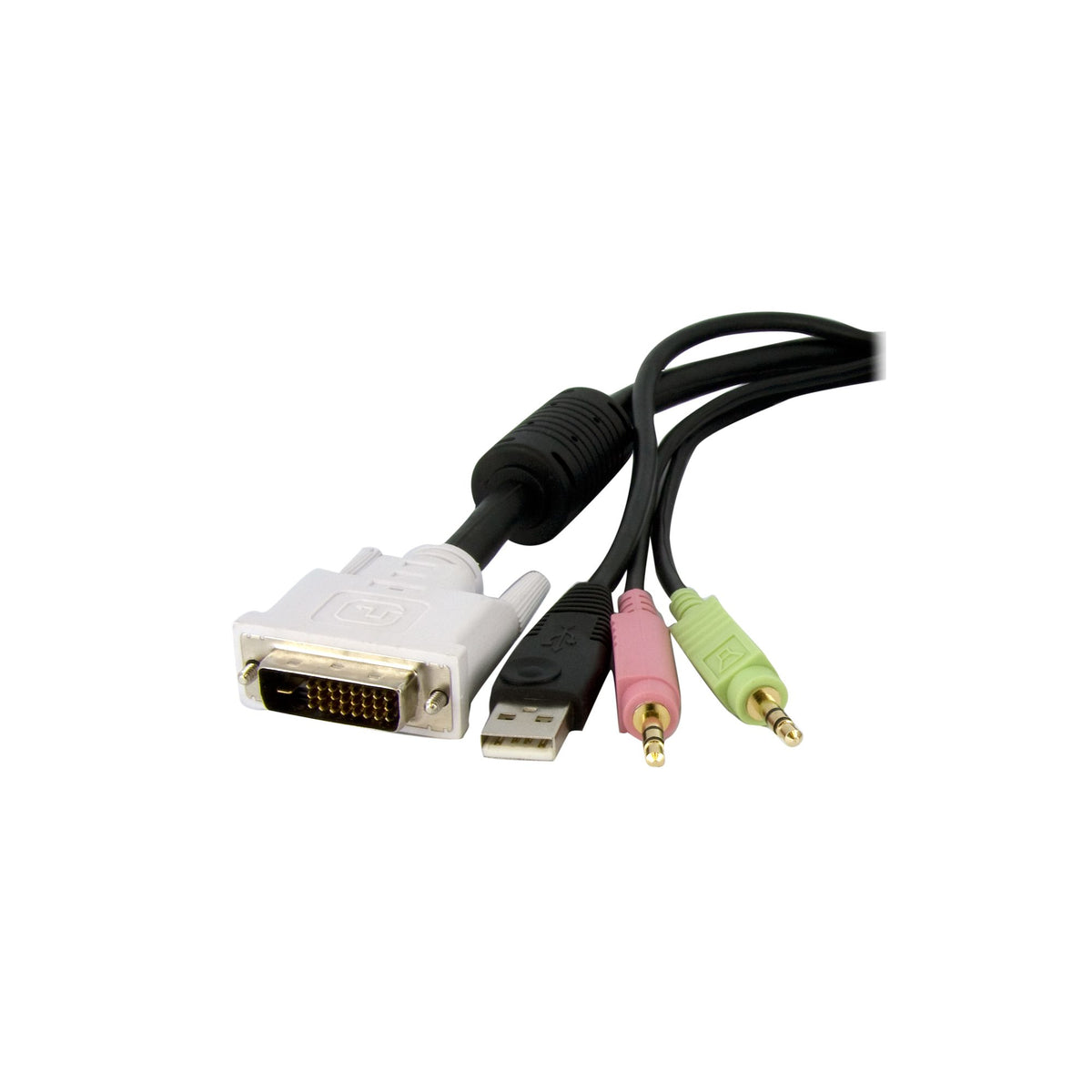 4-in-1 USB DVI KVM Switch Cable w/Audio