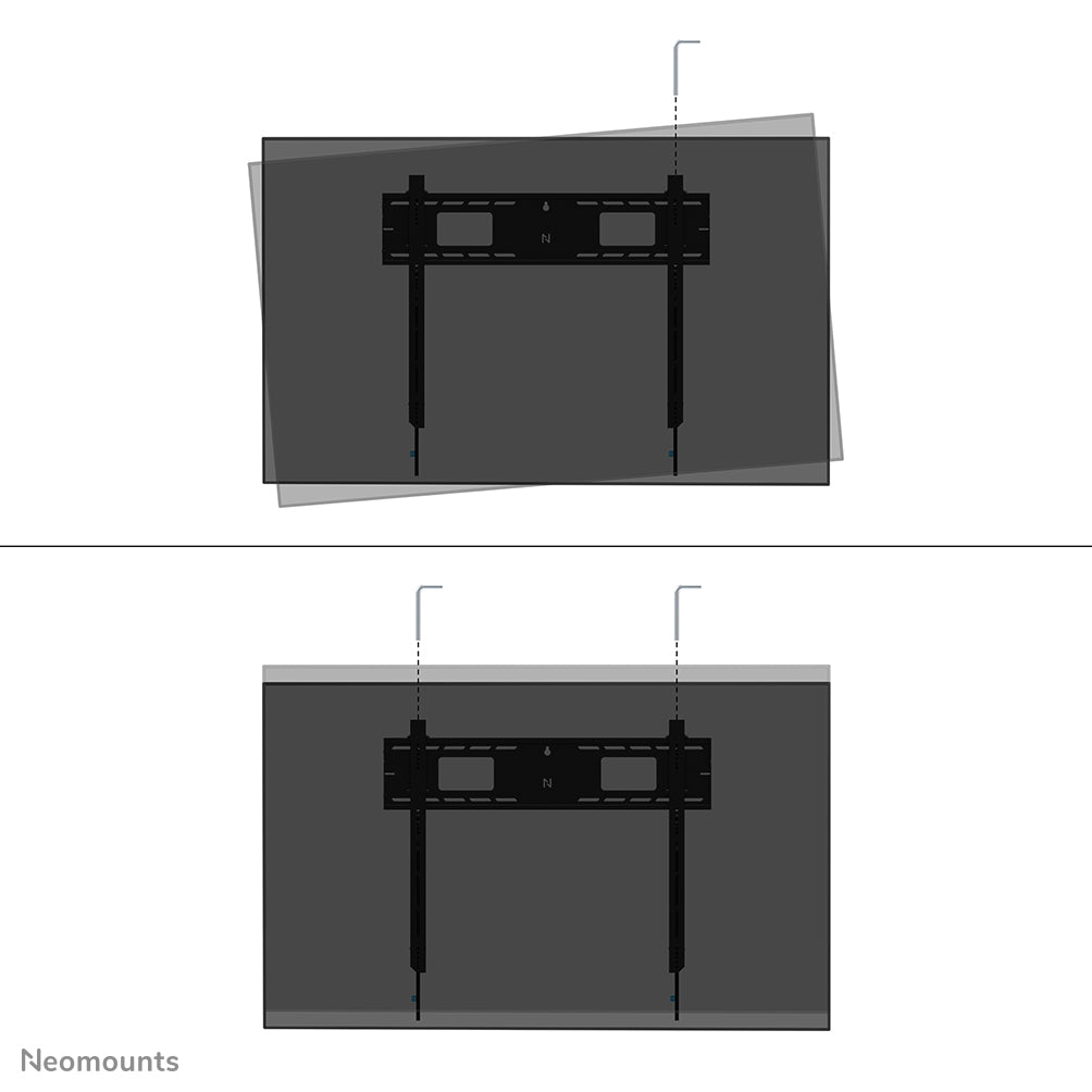 NEOMOUNTS WL35-750BL18 Support mural inclinable pour écran 43-98p- robuste - verrouillable - installation rapide - TÌV