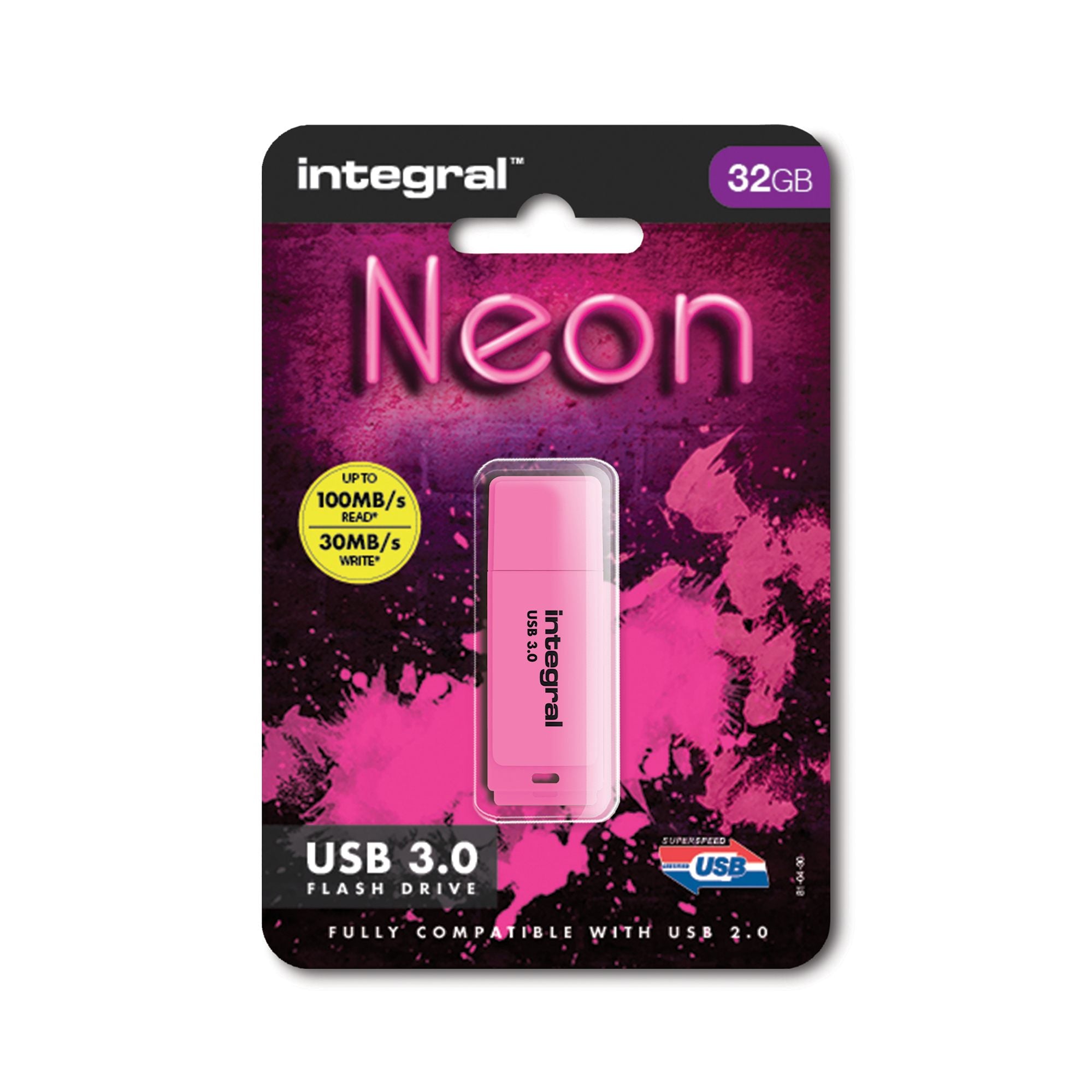 CLE USB 3.0 NEON ROSE 32GB 10MB/s en ec