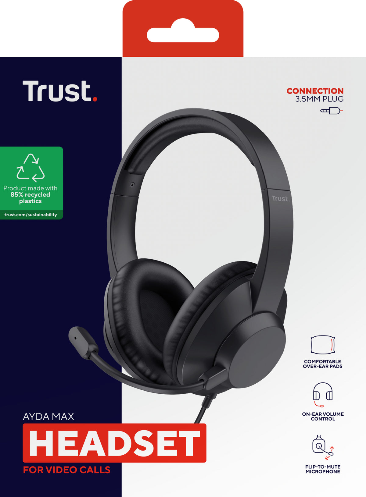 TRUST Casque-micro AYDA MAX pour ordinateur 35mm