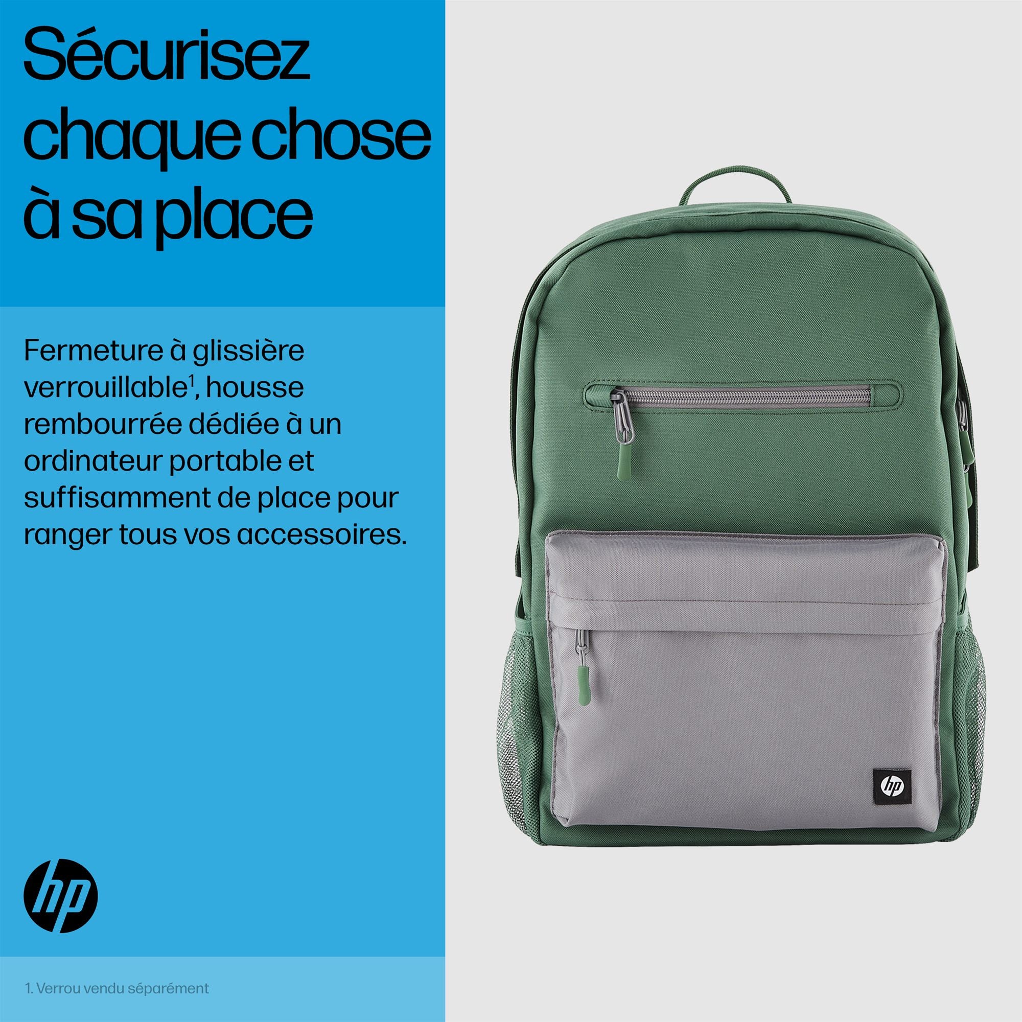 HP Campus Green Backpack