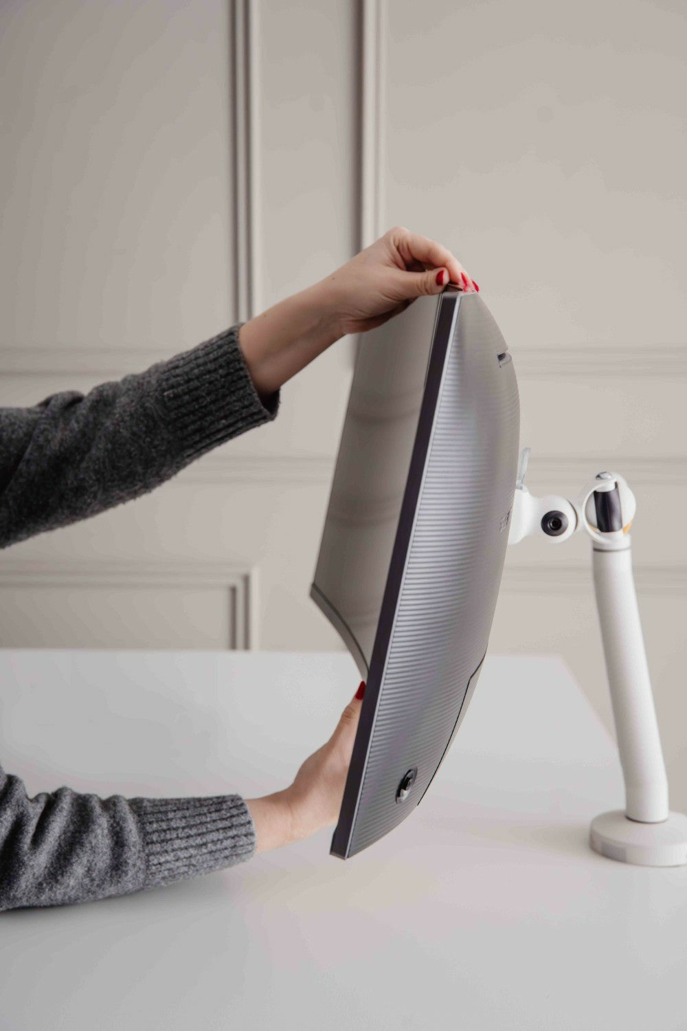 BAKKERELKHUISEN Bras d écran BE Flexible Single Blanc