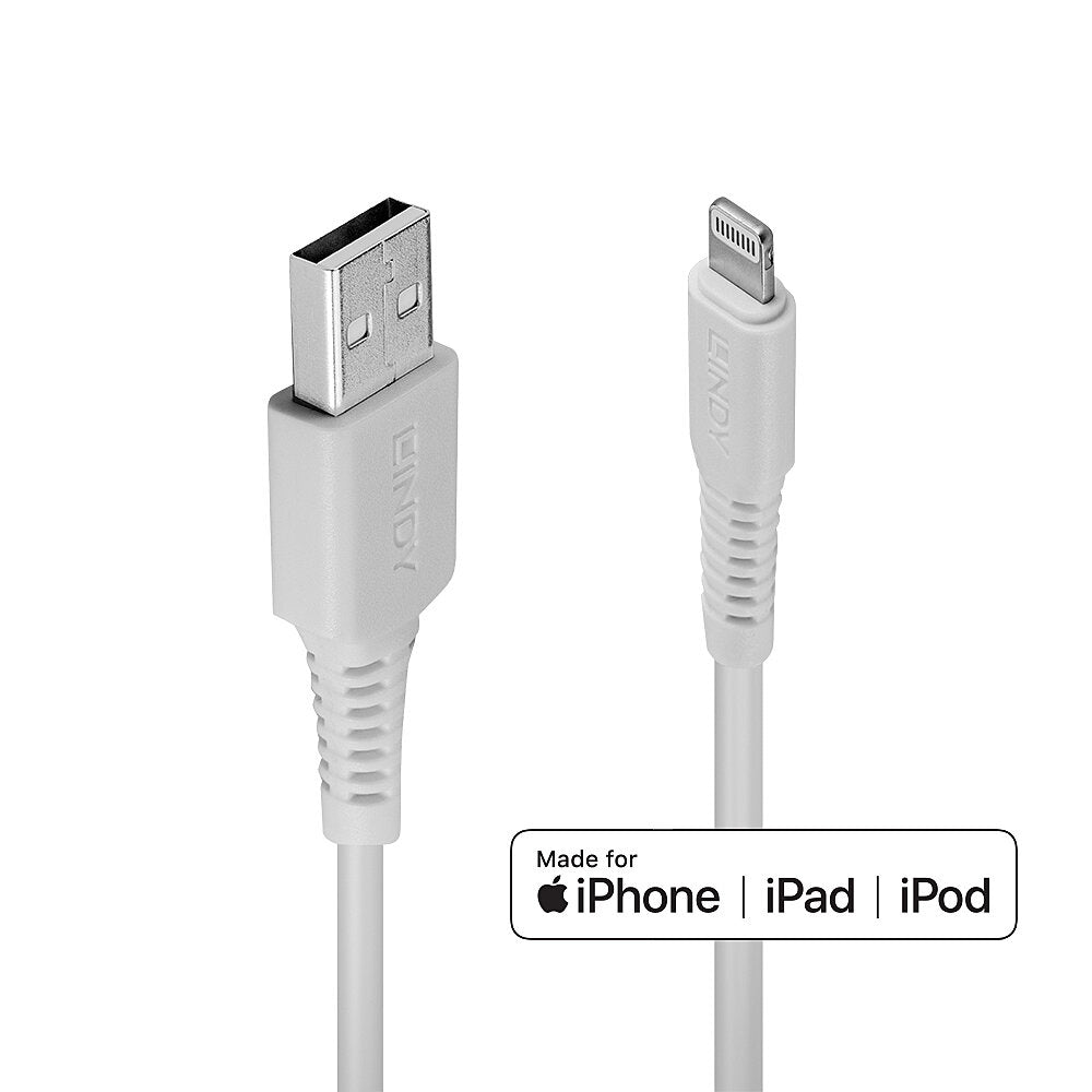 LINDY USB to Lightning Cable White 2m Apple MFi Licensed product