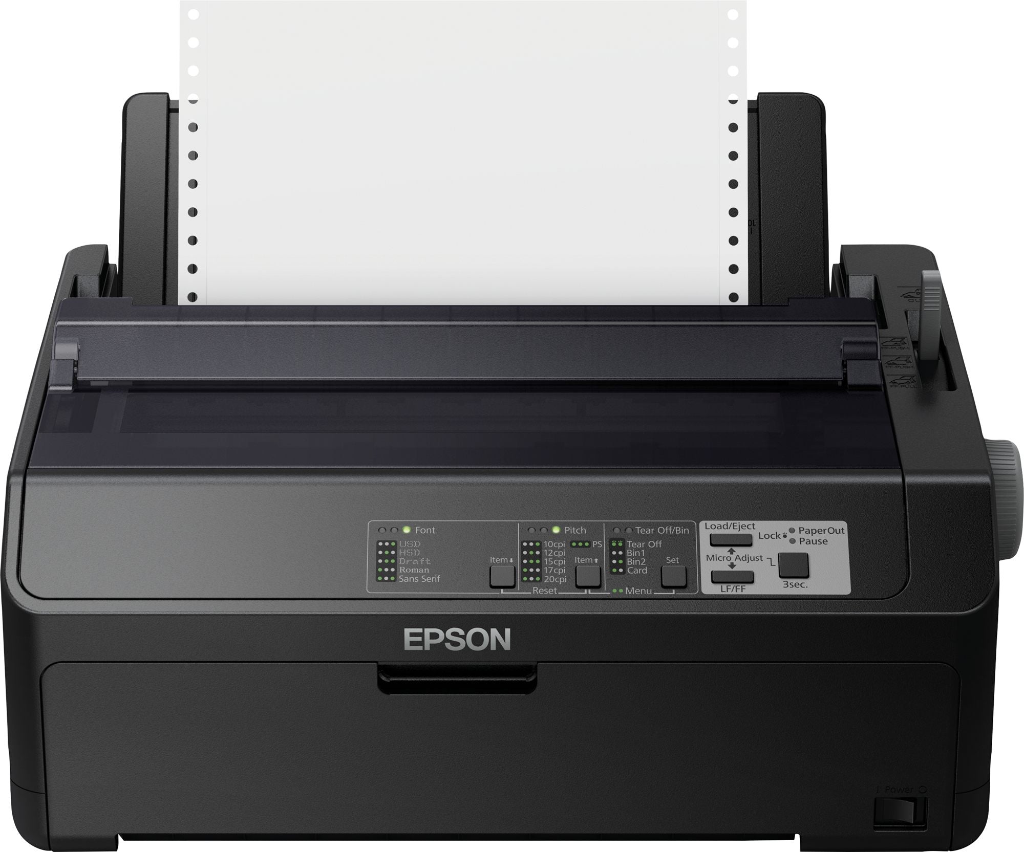 EPSON FX 890IIN Printer Mono dot-matrix Roll 21.6 cm JIS B4 254mm width 240x144dpi 9pin 738char/sec parallel USB LAN