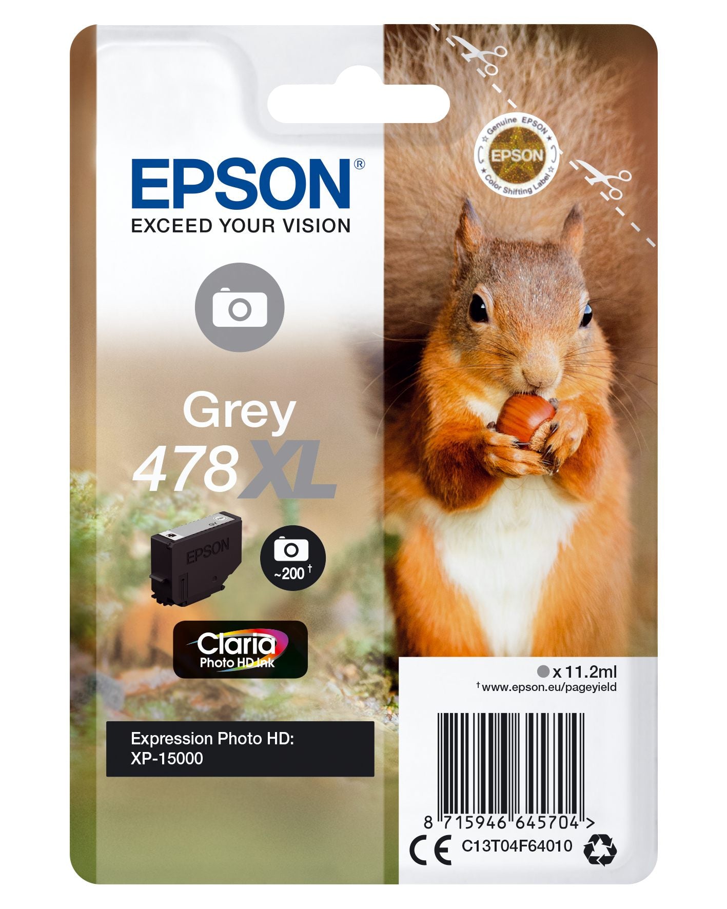 Ink/478XL Squirrel 11.2ml GY