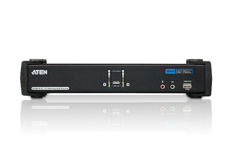 Aten CS1782A KVM DVI Haute résol./USB 2 ports + Audio