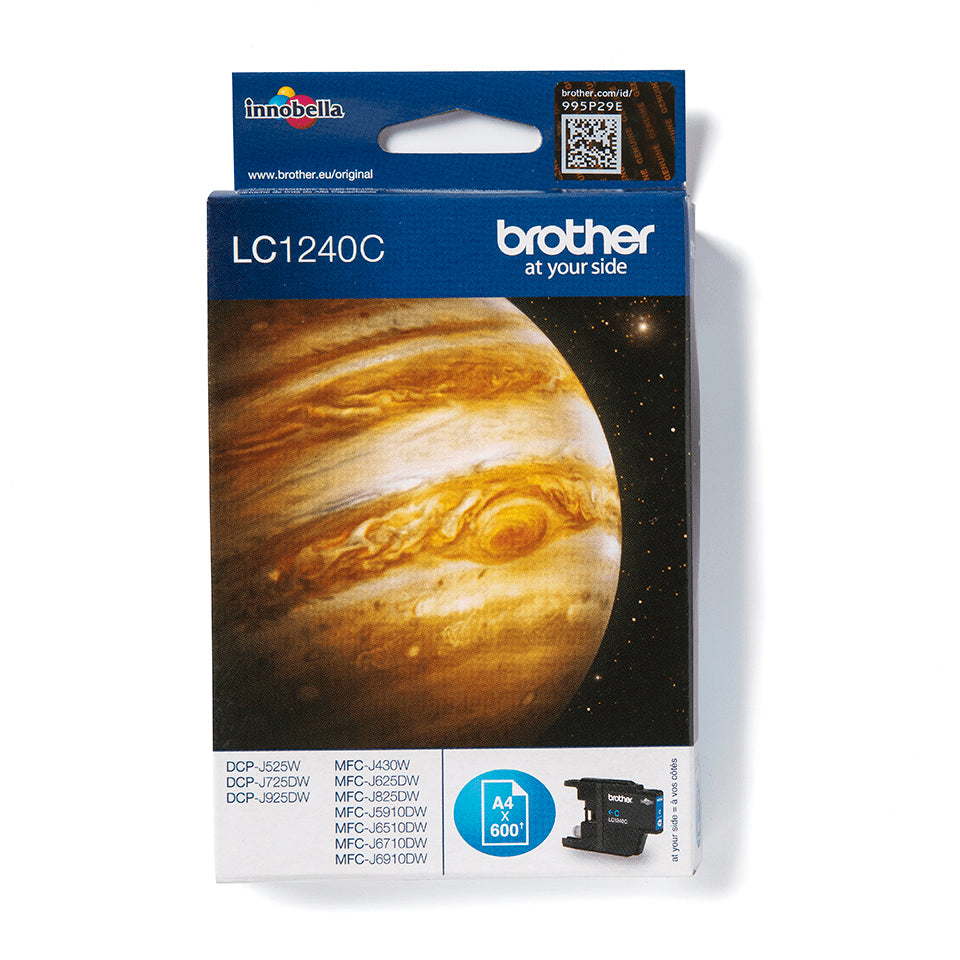 BROTHER LC-1240 cartouche d encre cyan haute capacité 600 pages pack de 1