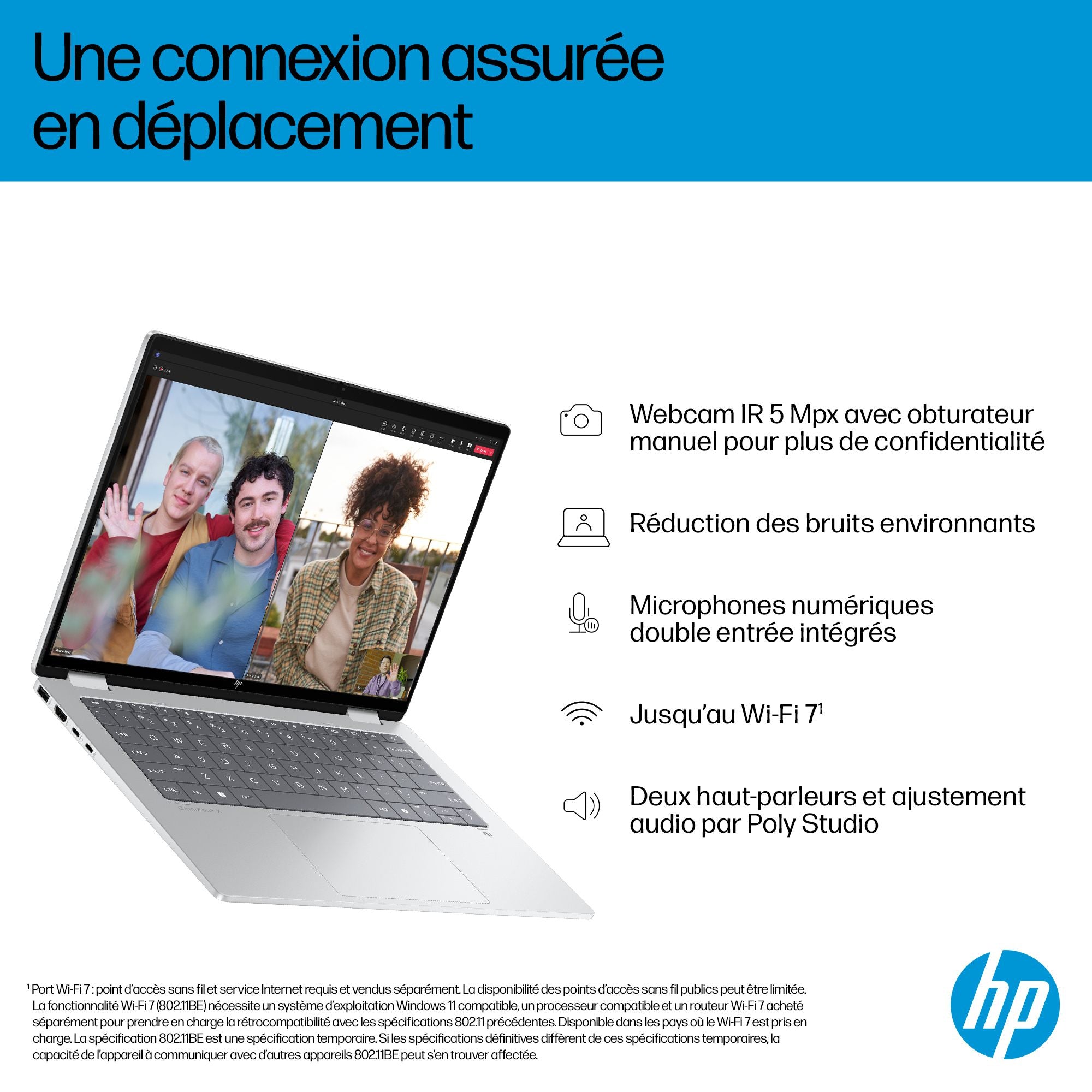 Portable HP OmniBook X Flip 14-fm0003nf Ultra 5-226V 16GBDDR5X 1TB Intel Arc 130