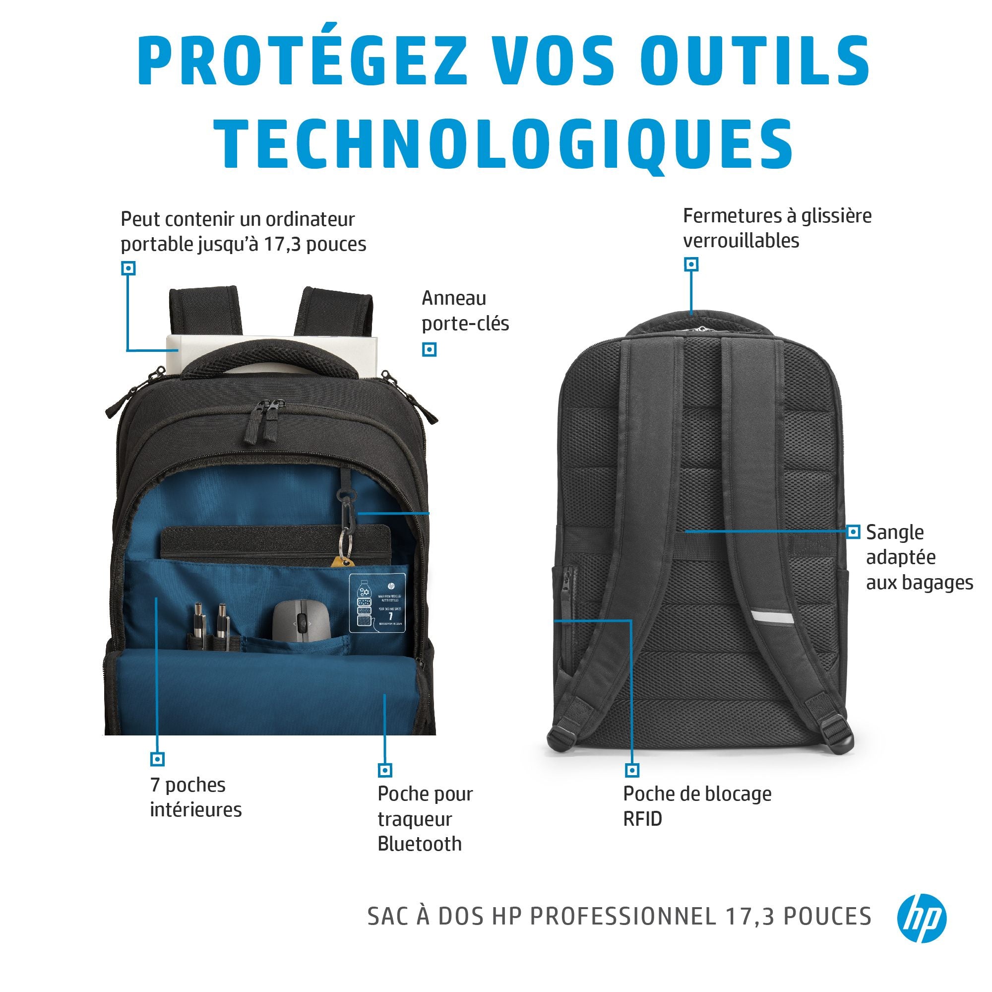 HP Prof 17.3 Laptop Bckpck