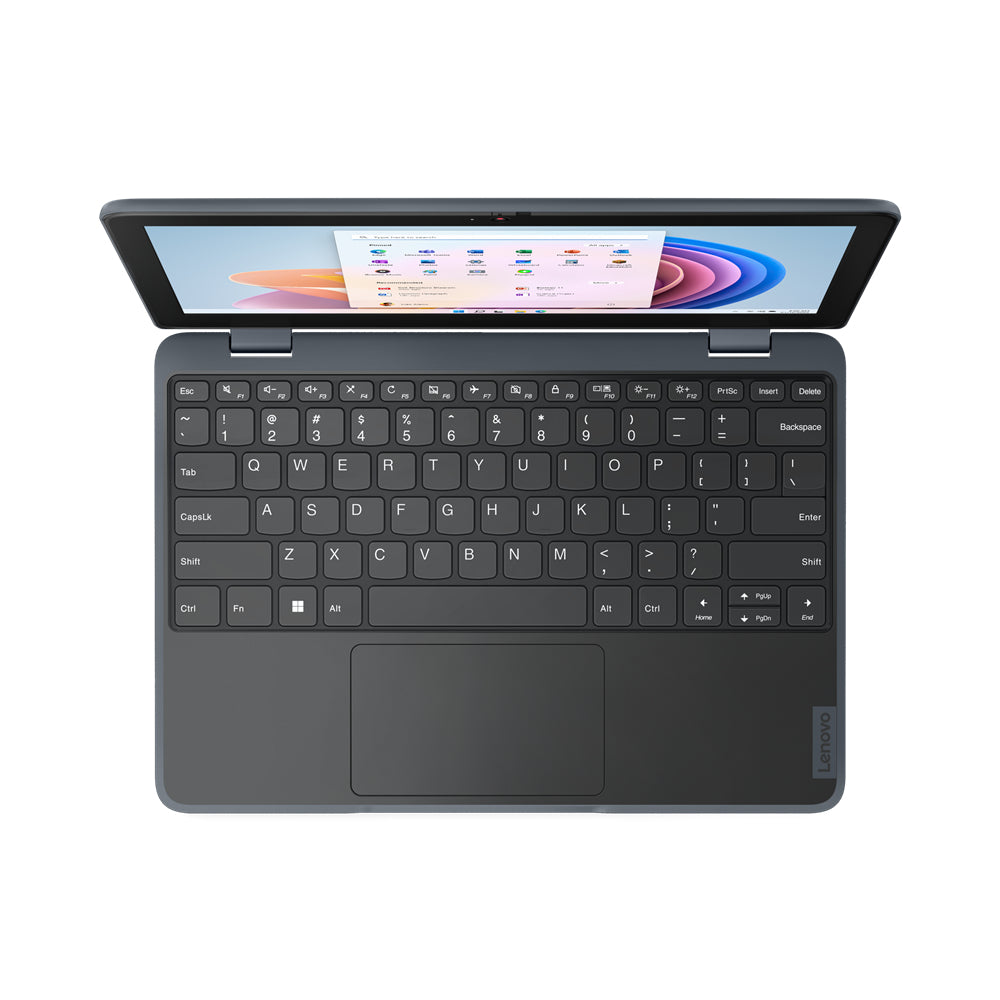 LENOVO 100w G4 Intel N100 11.6p HD 4Go 128Go SSD M.2 2242 PCIe Intel UHD Graphics W11P 1YR Carryin