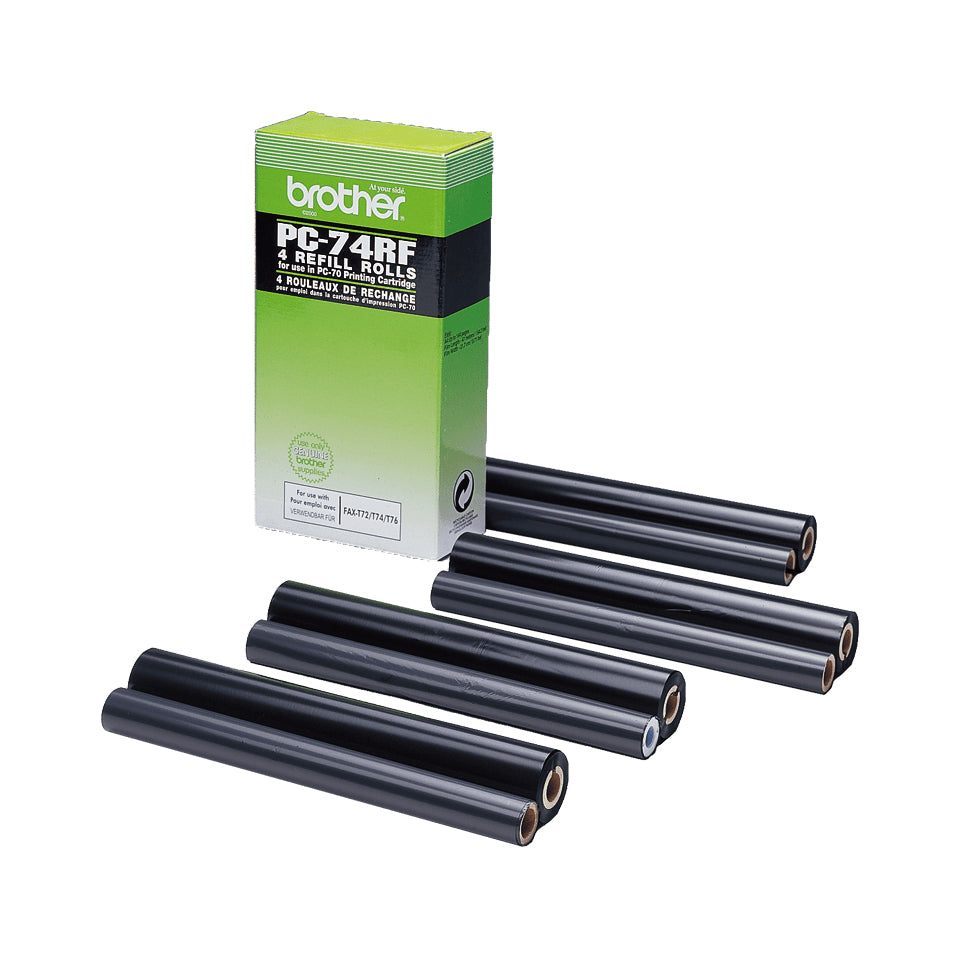 BROTHER PC-74RF recharge ruban noir 144 pages pack de 4