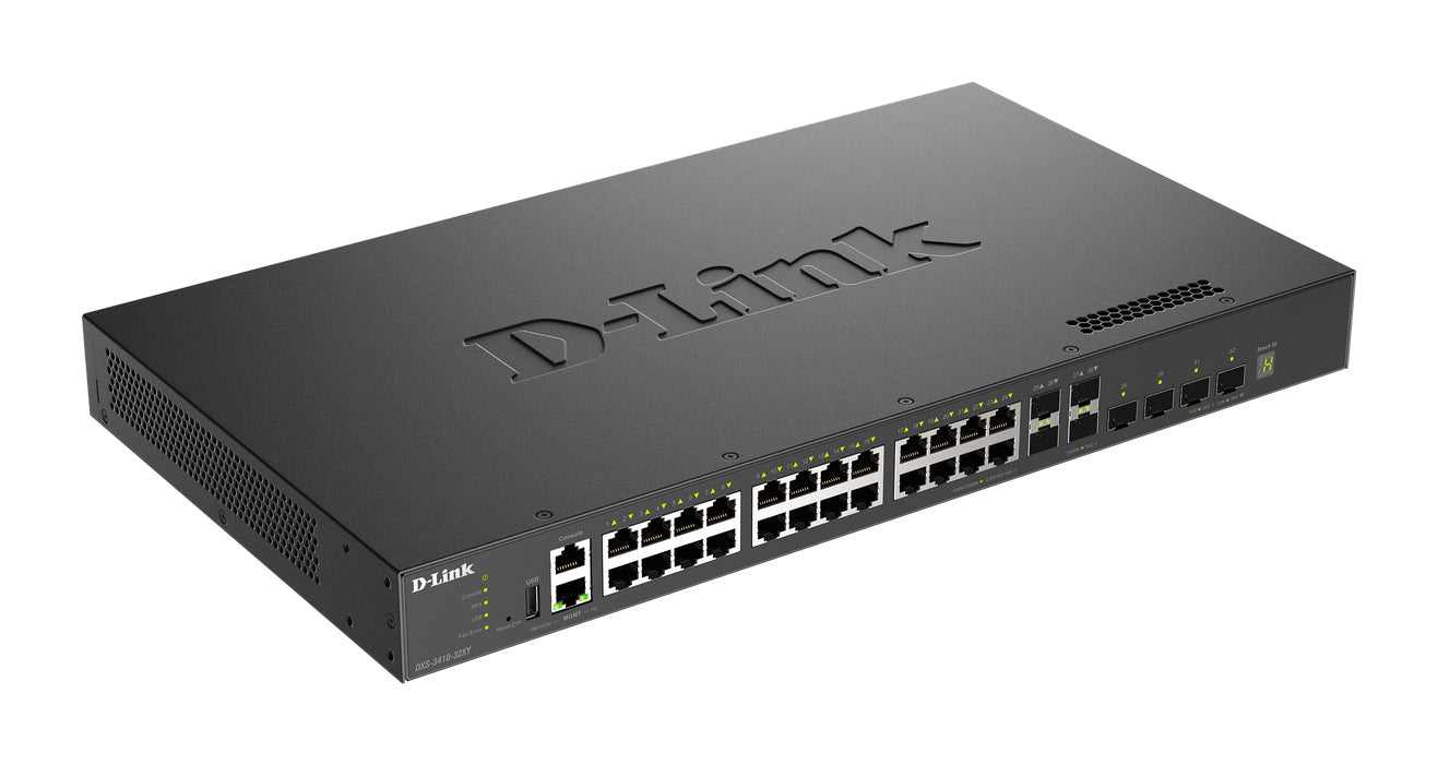 D-LINK Top of Rack 10 Gigabit Layer 3 Stackable Managed Switch 32 port