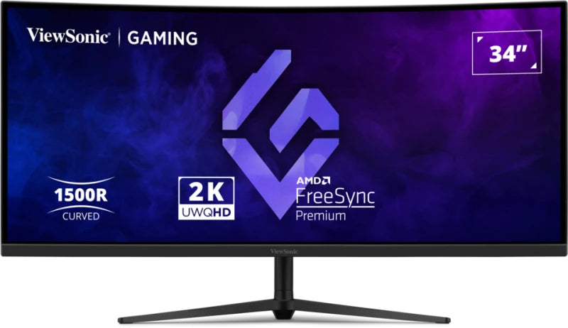 34" 1500R Curved LCD Monitor 3 side bor