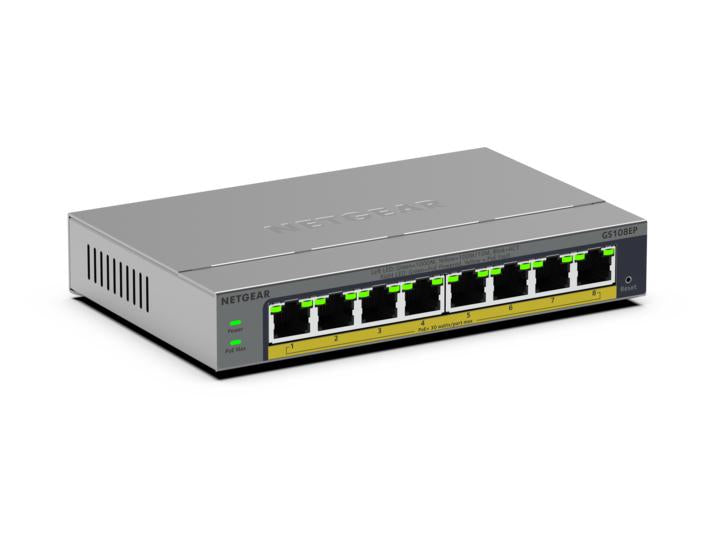 NETGEAR 8PT GB PLUS SWICH W/ POE+ GS108EP
