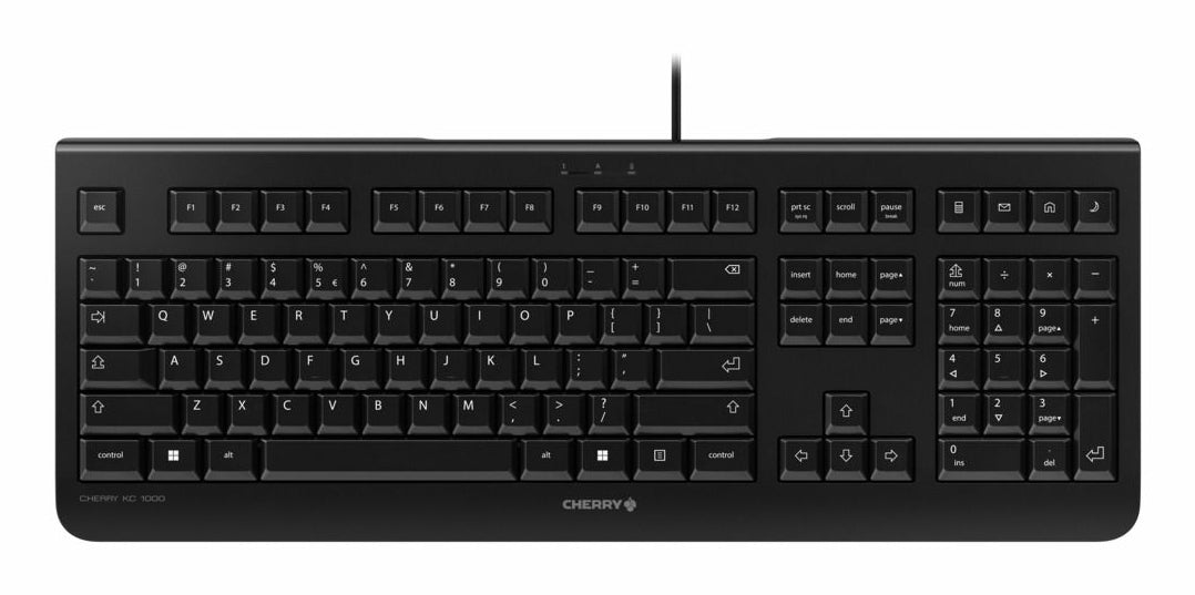 CHERRY Clavier KC-1000 USB noir AZERTY (BE)
