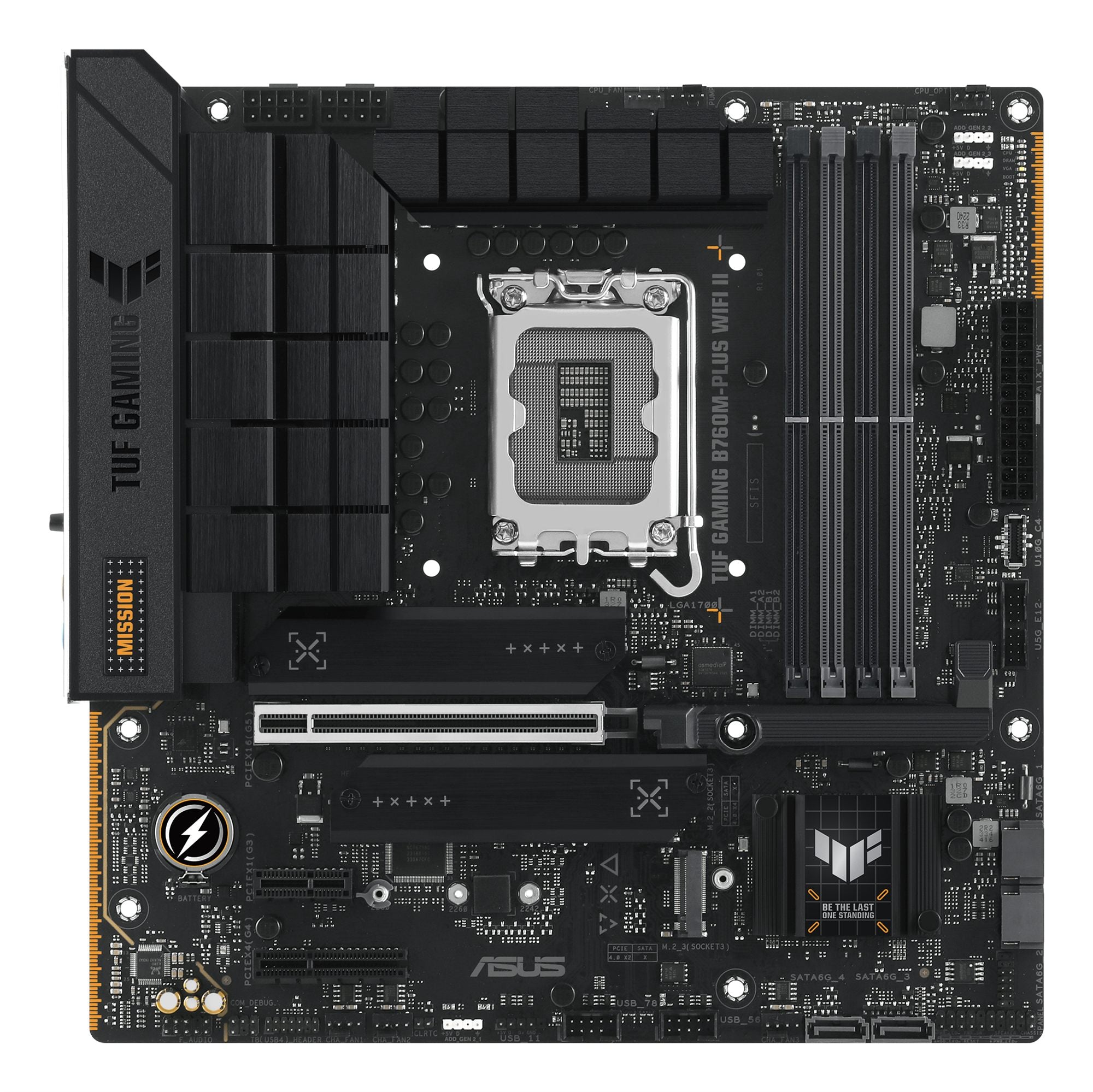 ASUS TUF GAMING B760M-PLUS WIFI II LGA 1700 4xDDR5 microATX 4xSATA MB 1xHDMI 1xDP 3xM.2