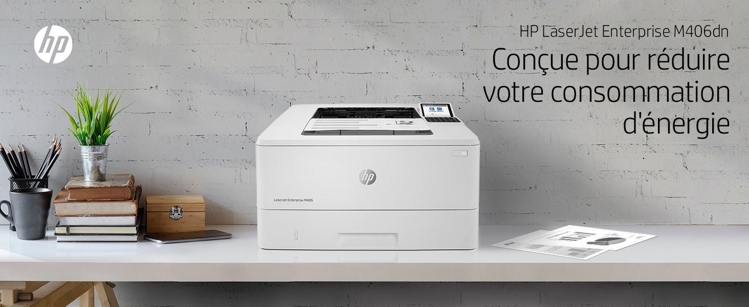 HP LaserJet Enterprise M406dn Printer Mono Duplex laser A4 1200x1200dpi 40ppm 350sheets USB LAN