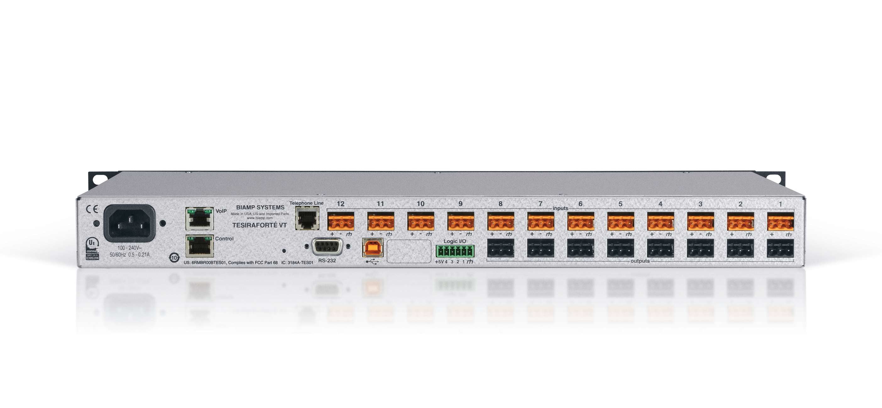 Biamp TesiraFORTE VT Fixed I/O DSP - 911.0449.900 Analogue Processor