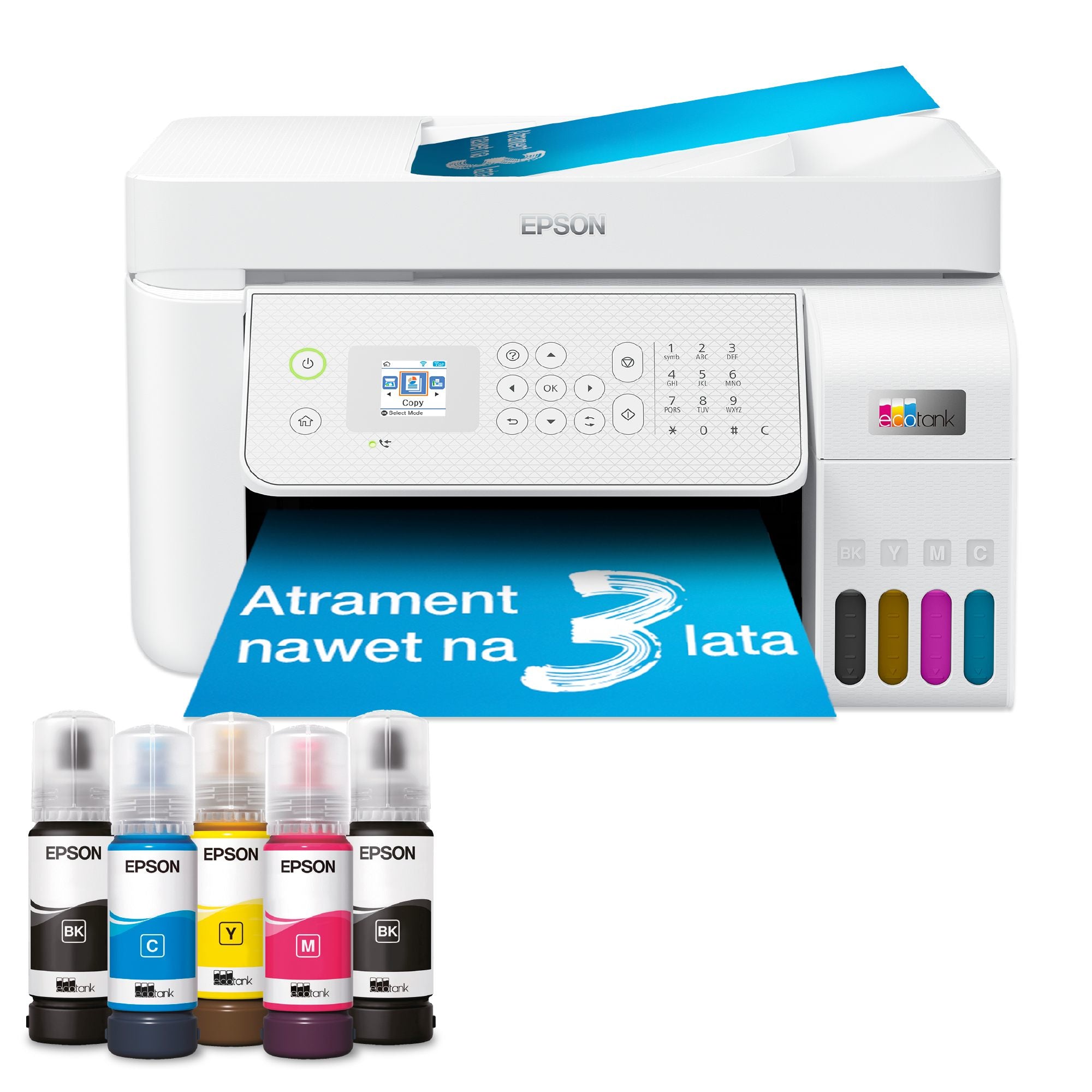 Epson EcoTank L5316 - appareil tout-en-un d'impression - impression, numérisation, copie, fax 5760 x 1440 DPI A4 10ppm Wi-Fi AirPrint