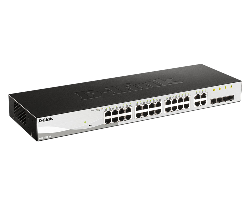 D-Link DGS-1210-28 commutateur réseau Géré L2/L2+ 1U Noir