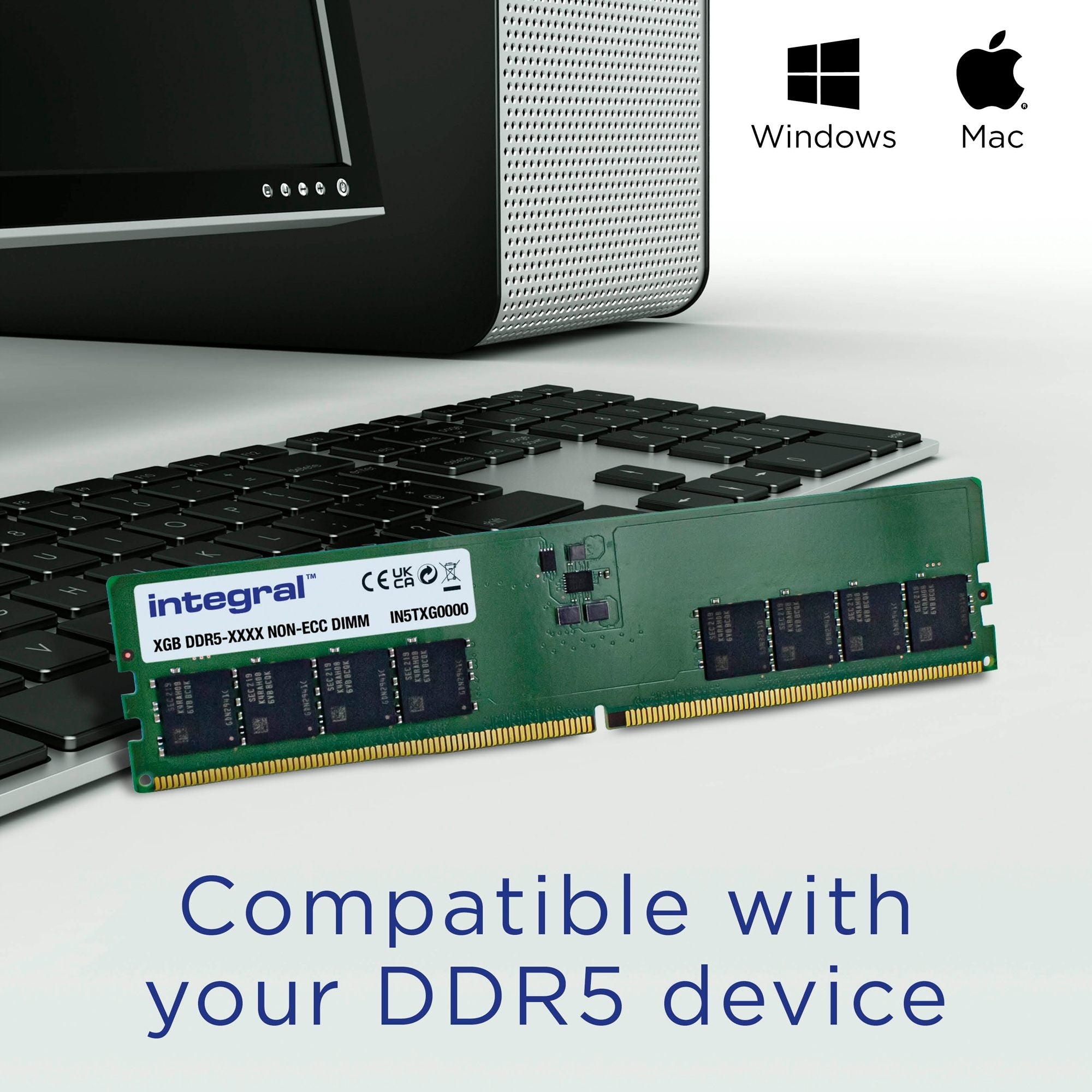 8GB PC RAM MODULE DDR5 4800MHZ PC5-38400
