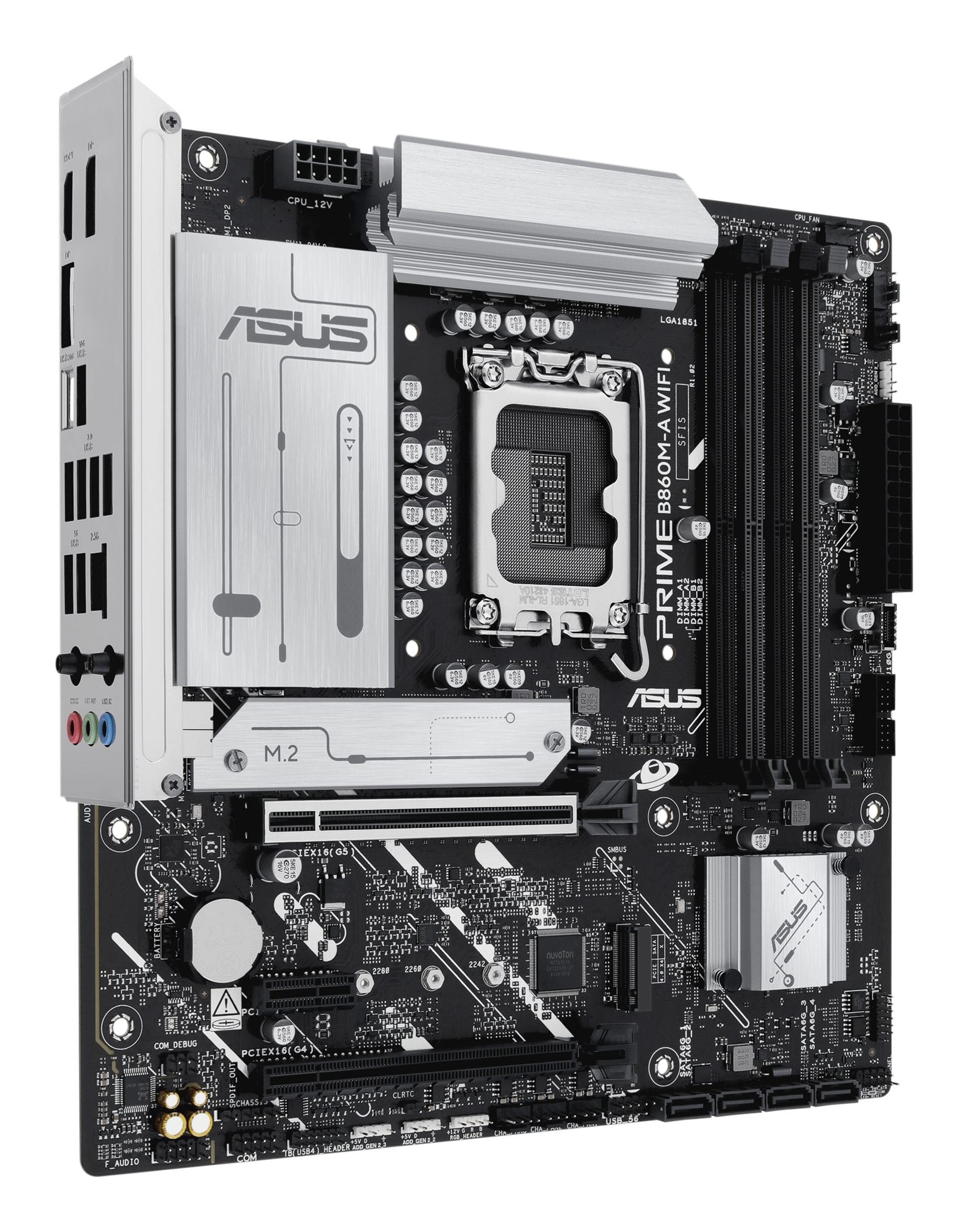 ASUS PRIME B860M-A WIFI LGA1851 DDR5 micro ATX MB 1xHDMI 2xDP 2xM.2 4xSATA