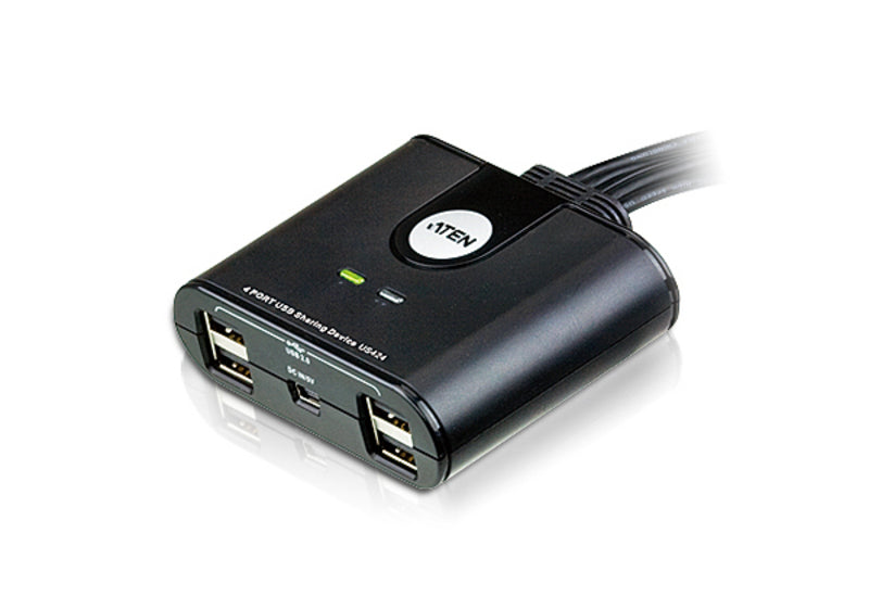 ATEN US424 commutateur écran, clavier et souris Noir