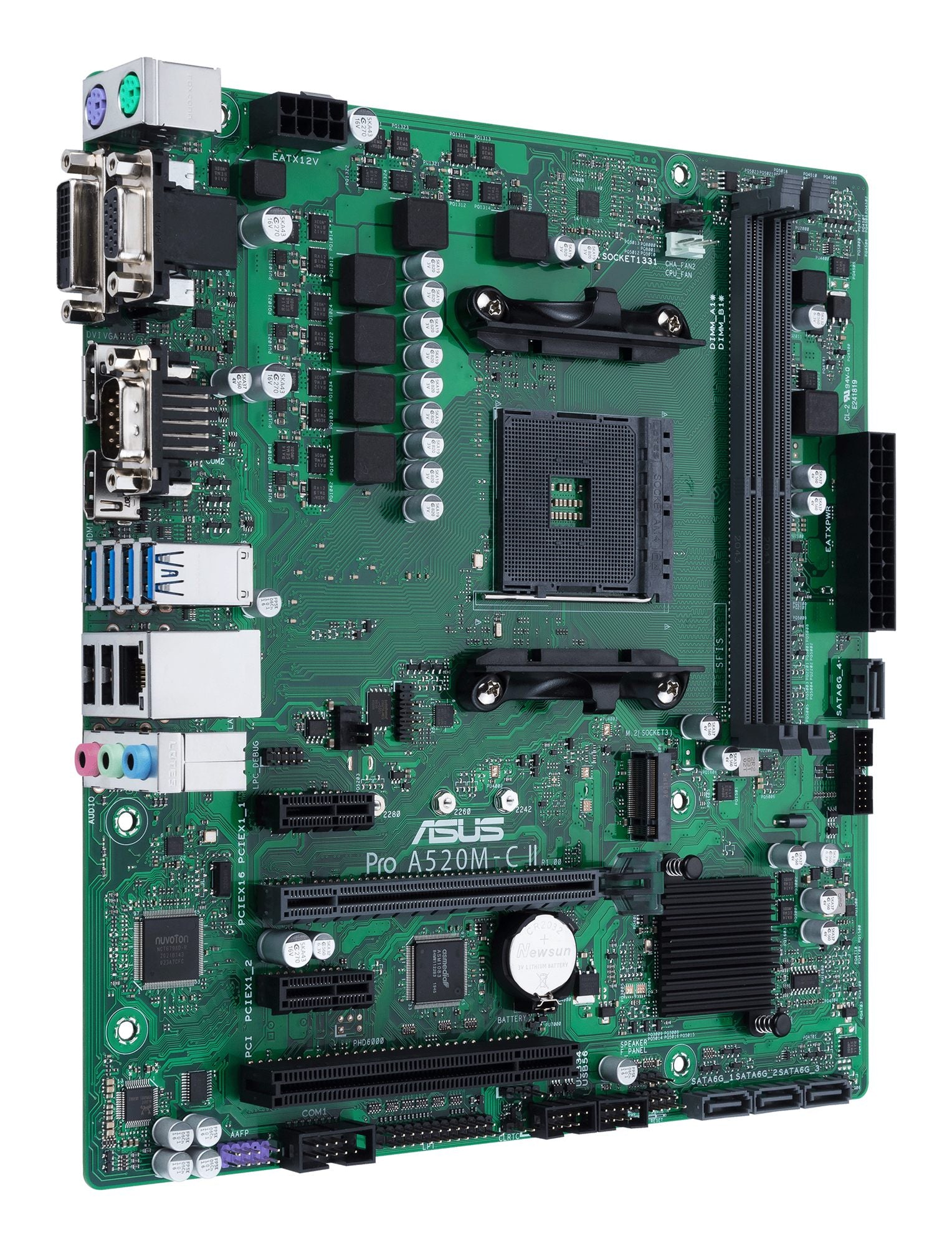 ASUS PRO A520M-C II/CSM AM4 2xDDR4 4xSATA 1xM.2 1xDsub 1xDVI 1xHDMI 1xDP MB