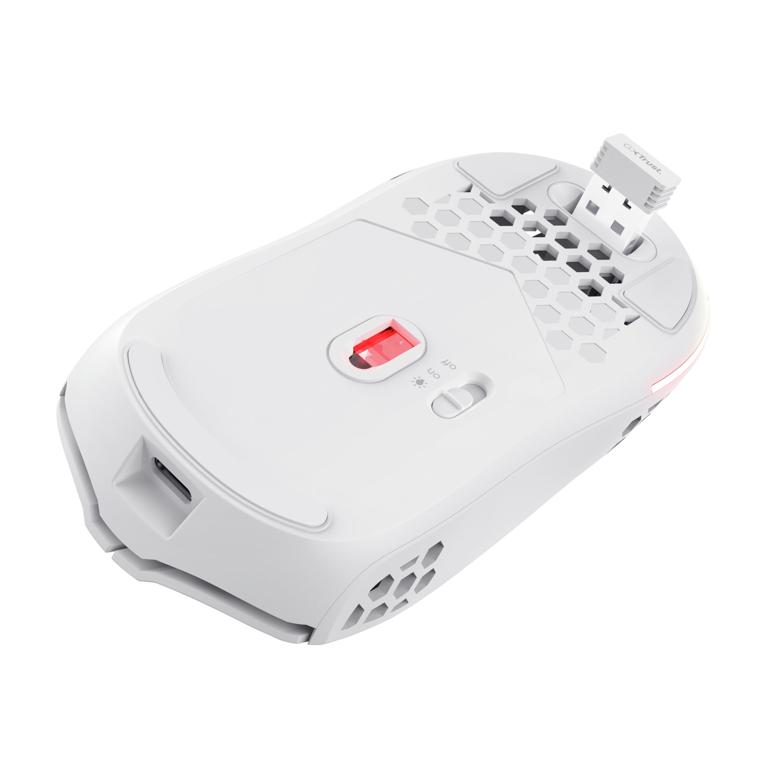 TRUST Souris gaming sans fil HELOX ultra légére - Blanche
