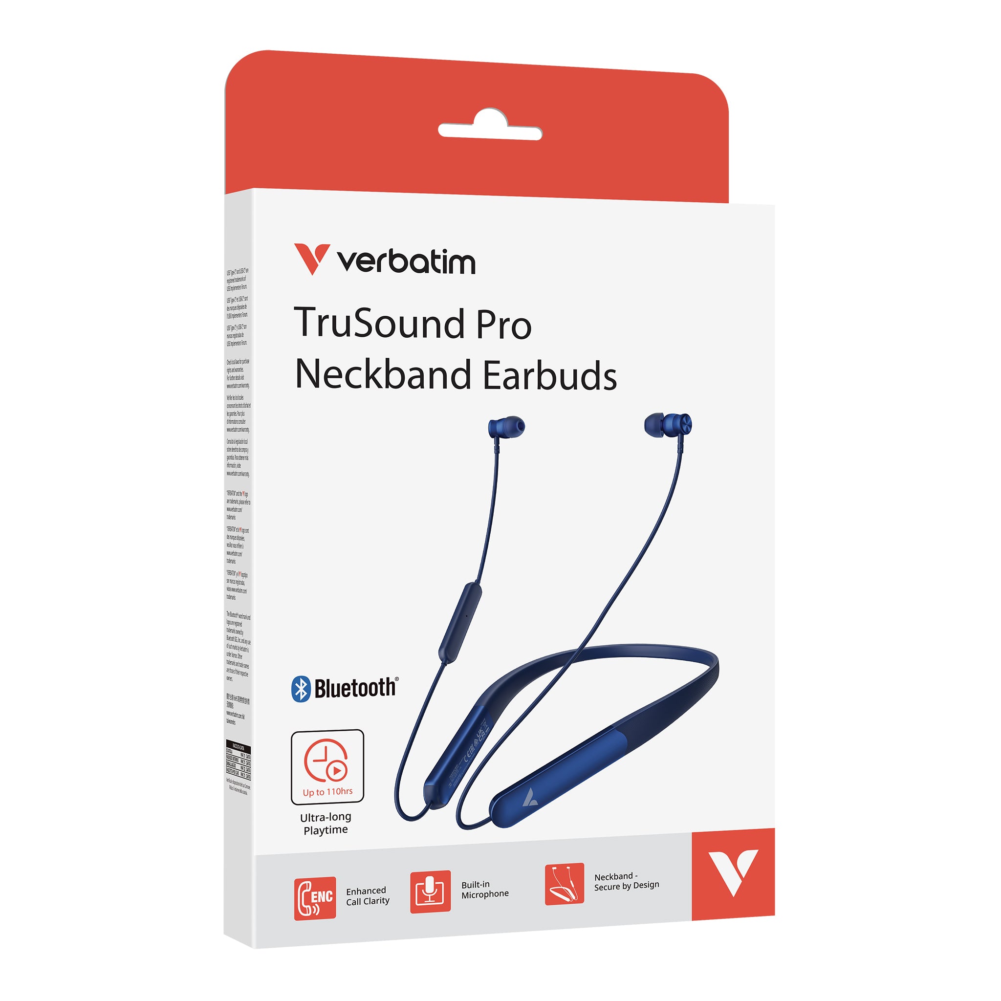 Ecouteur TruSound ENC tour de cou BLUE