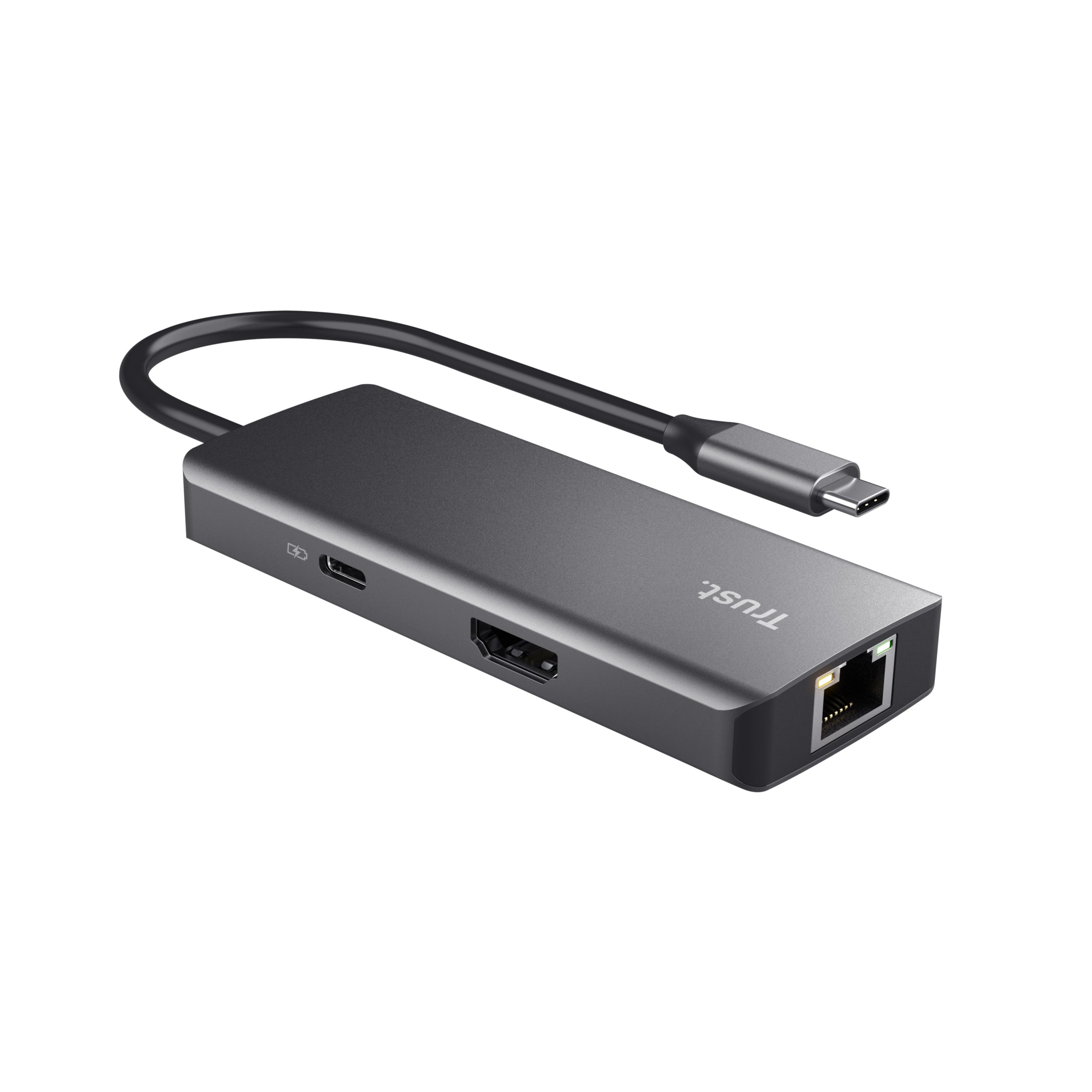 TRUST Adaptateur DALYX USB-C 6 en 1 2 USB-C 2 USB 1 HDMI 1 Ethernet