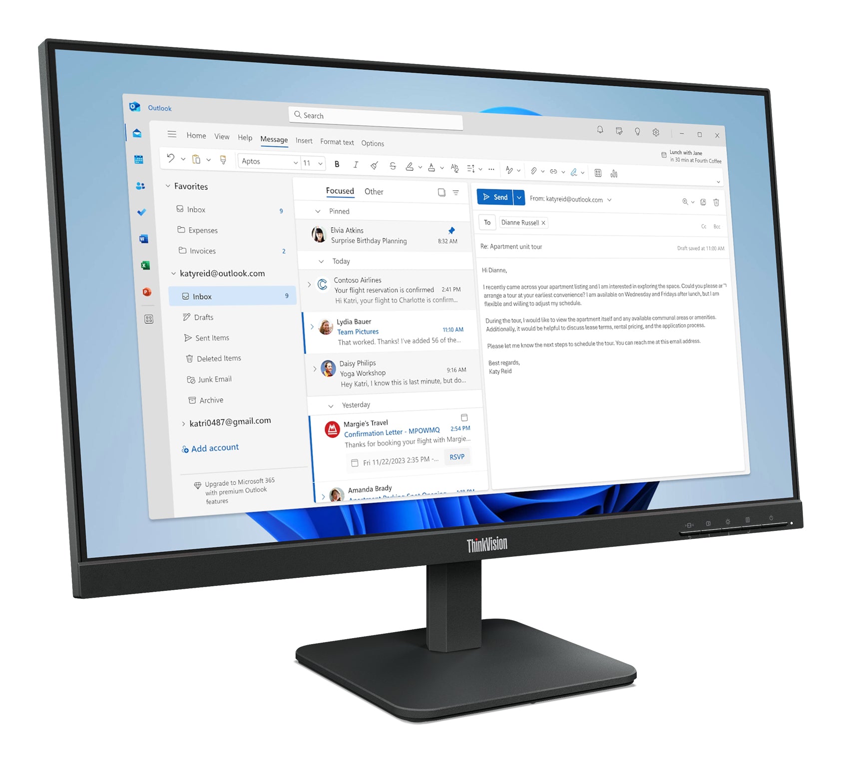 LENOVO ThinkVision S24-4e 23.8inch IPS WLED QHD 250cd/m2 4ms HDMI VGA