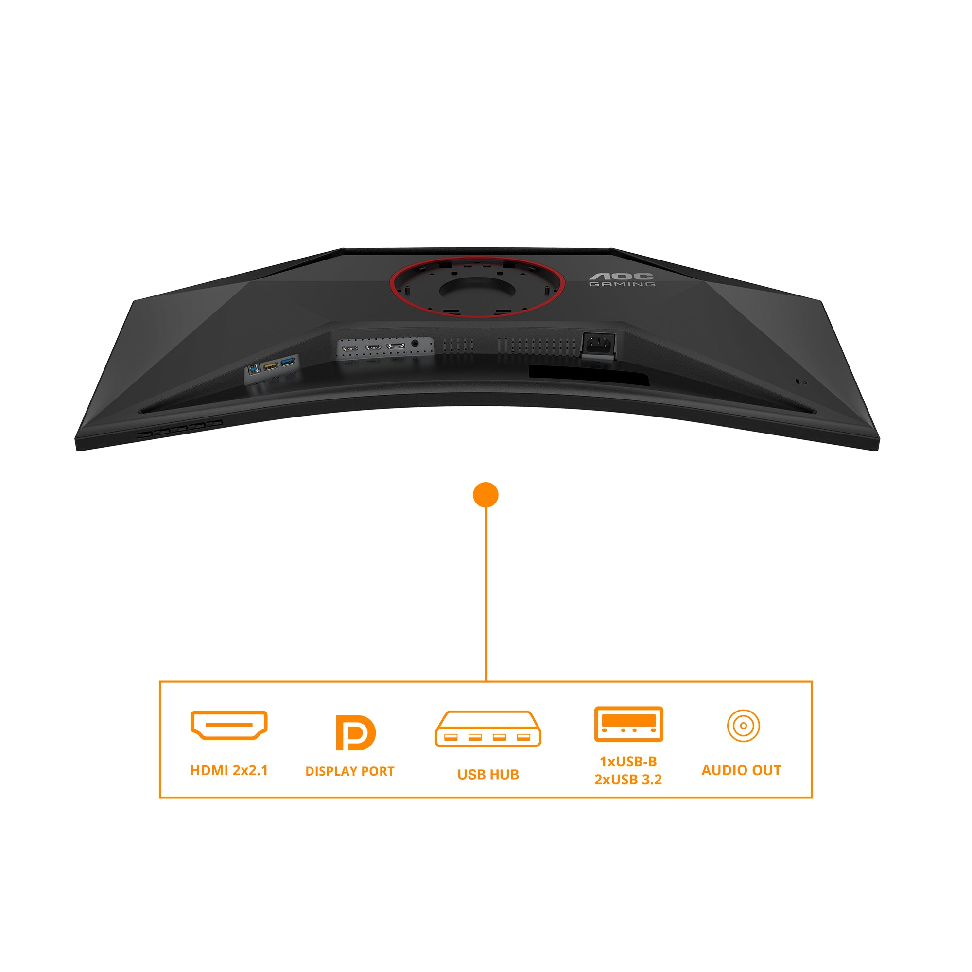 AOC CU34G4Z 34p 3440x1440 1ms 2xHDMI DP USB Black/Red