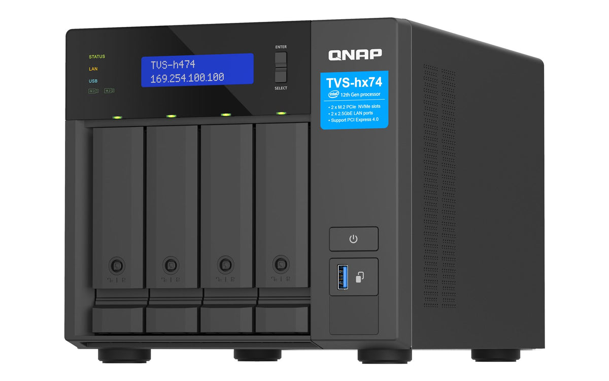 4-bay QuTS hero NAS Intel Core i3-12100