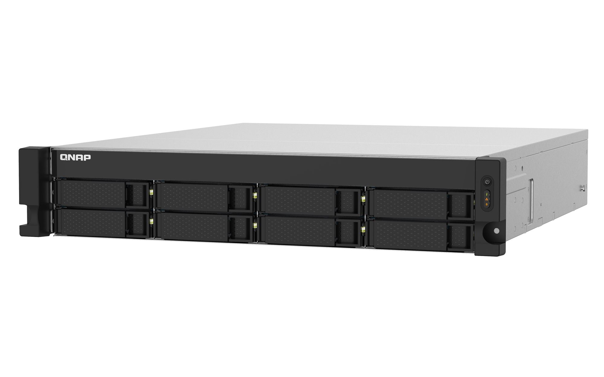 QNAP TS-832PXU-RP-4G 8-Bay rackmount NAS AL324 4Go DDR4 UDIMM RAM SATA 6Gb/s 2x 10GbE SFP+ 2x 2.5GbE 1x PCIe Gen2 x2 slot 250W