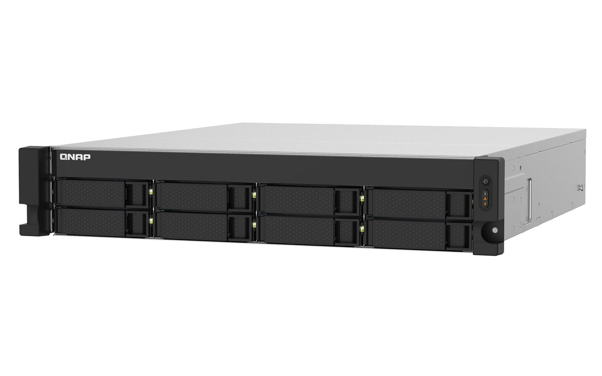QNAP TS-832PXU-4G 8-Bay AL324 quad-core 1.7GHz rackmount NAS with 250W PSU 4Go DDR4 UDIMM RAM SATA 6Gb/s