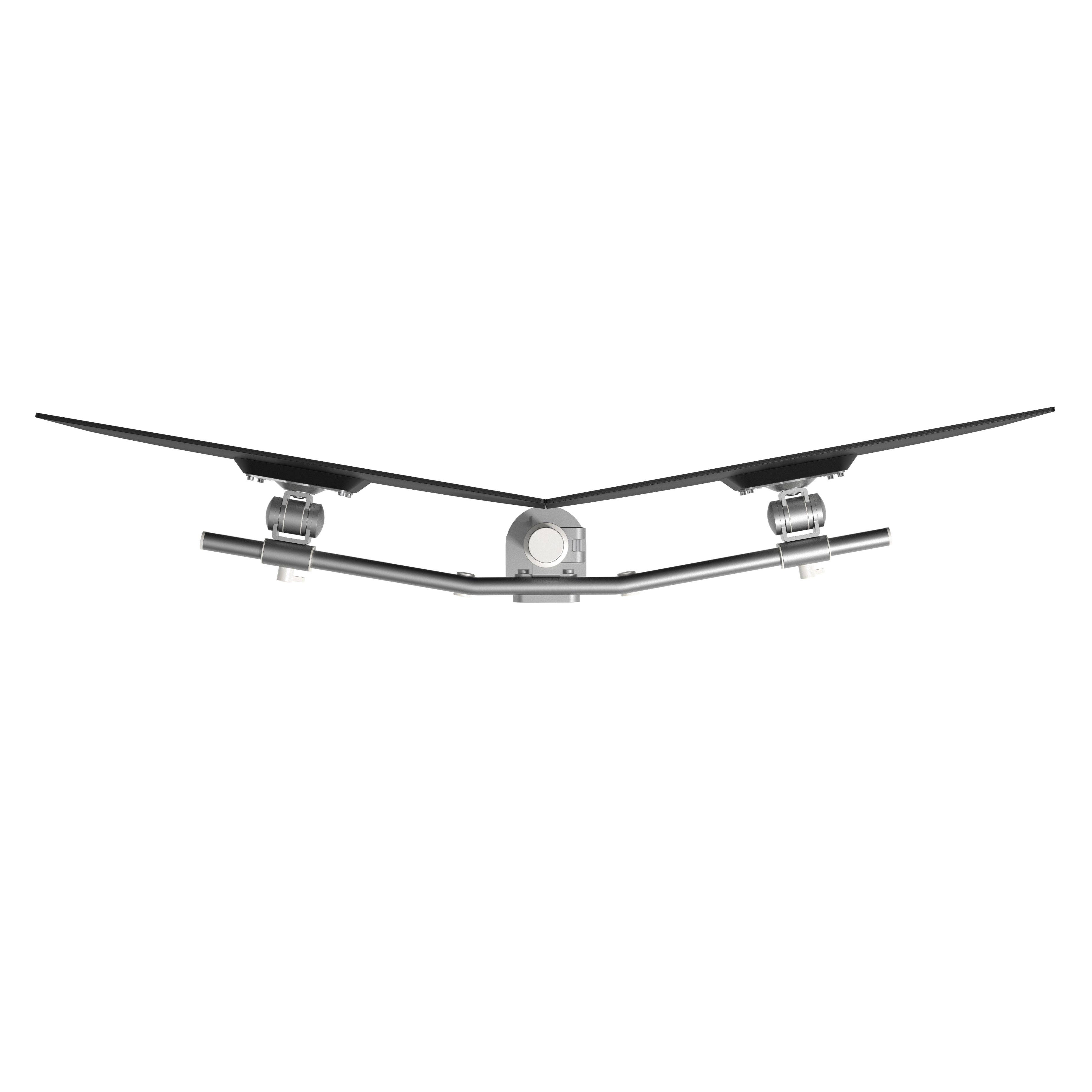 DATAFLEX Support pour 2 écrans 52.642 argent