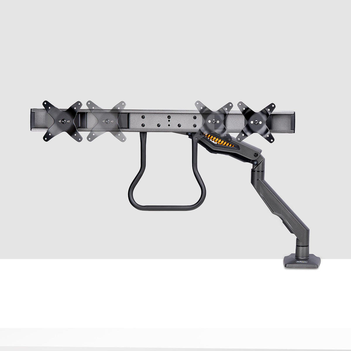 Desk Mount Dual Monitor Arm w/Crossbar